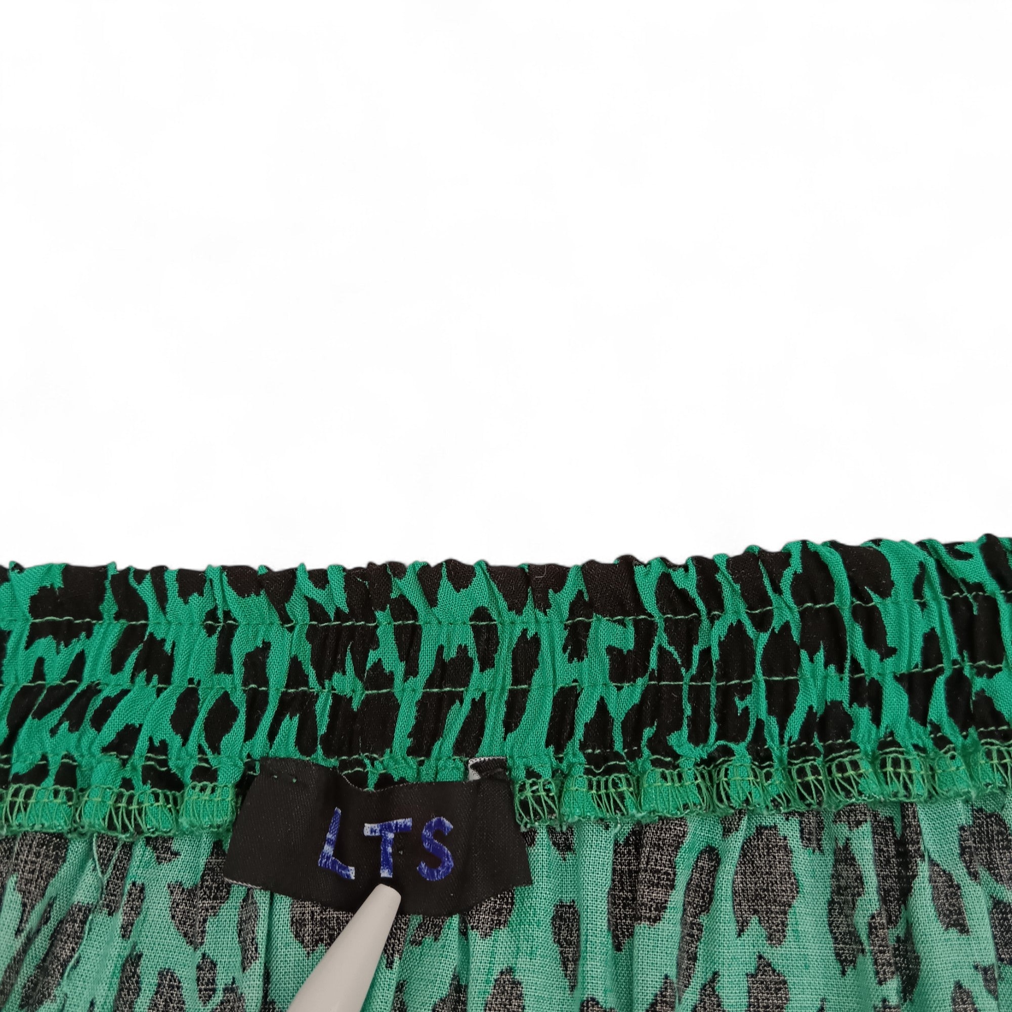 label image for LTS Maxi Skirt UK 22 Green Animal Print Womenswear | Pre-loved