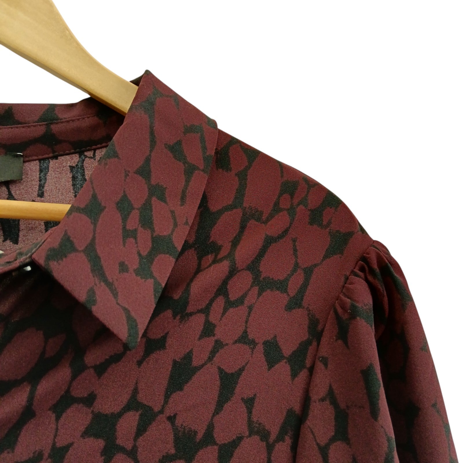 Close up image for  New Look Curves Red Black Animal Print Midi Dress UK 28  Womenswear | Pre-loved