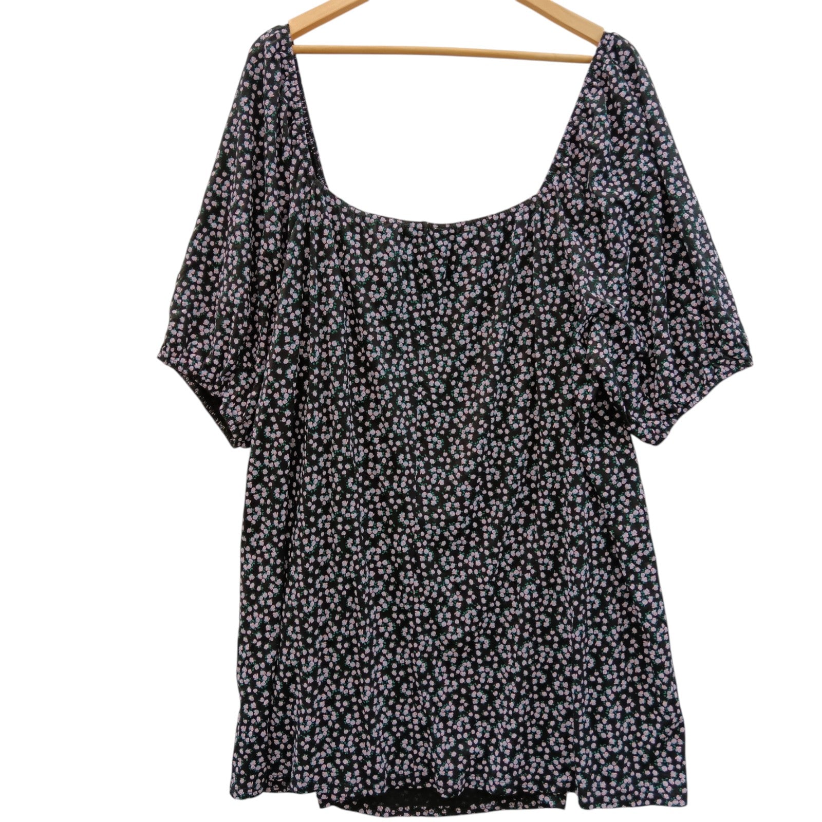 Back image for Yours London Black Floral Print Top UK26-28 Womenswear | Pre-loved