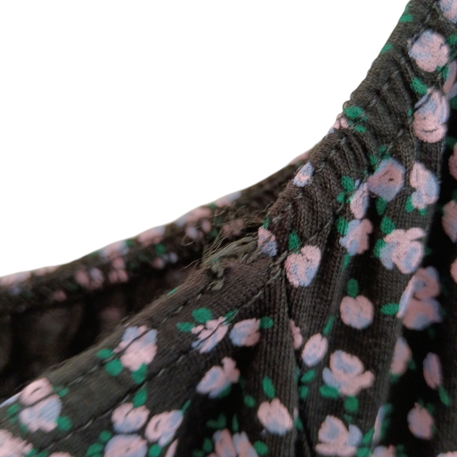 Condition image for Yours London Black Floral Print Top UK26-28 Womenswear | Pre-loved