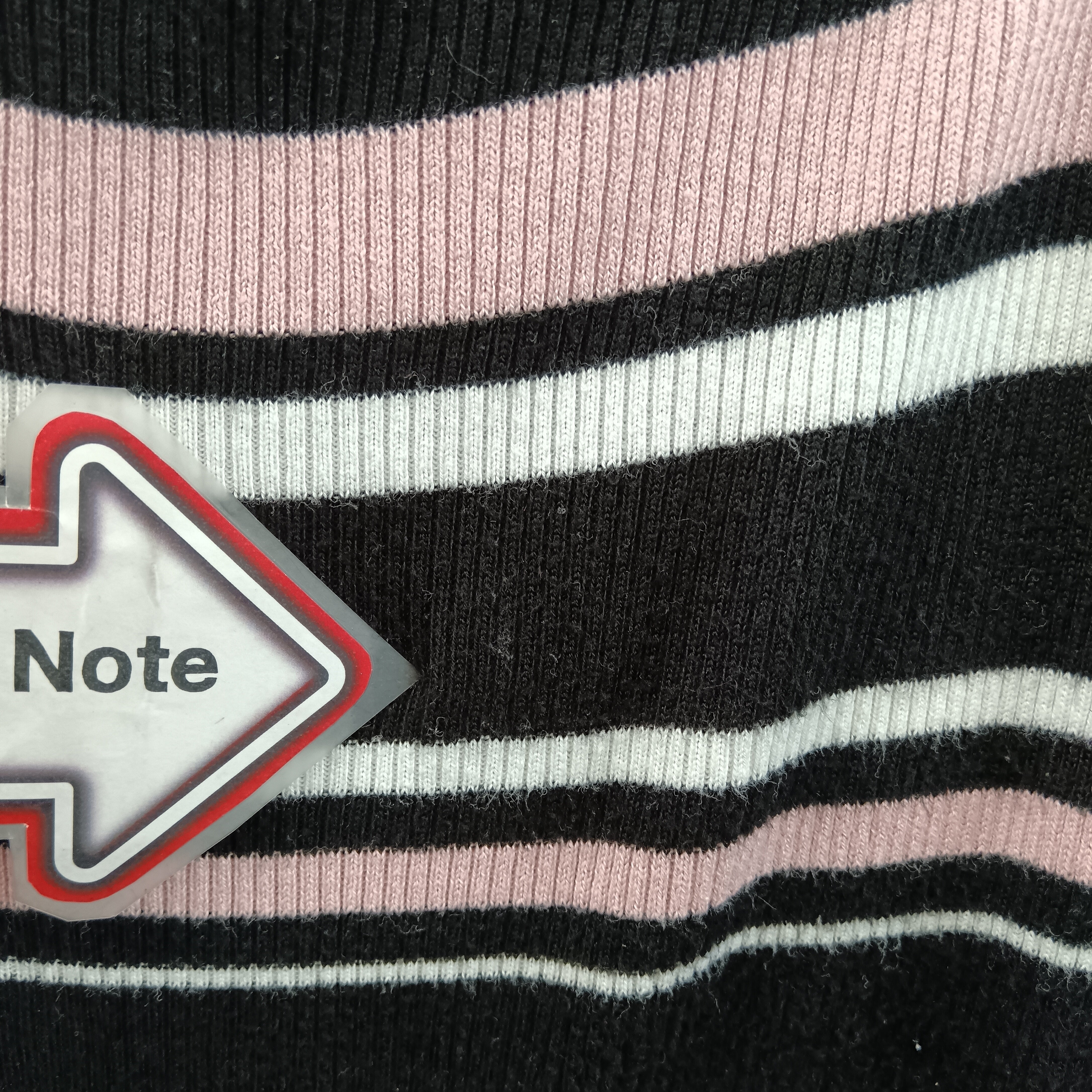 Condition image for George Black Pink White Striped Jumper For Ladies UK 24 Womenswear | Pre-loved