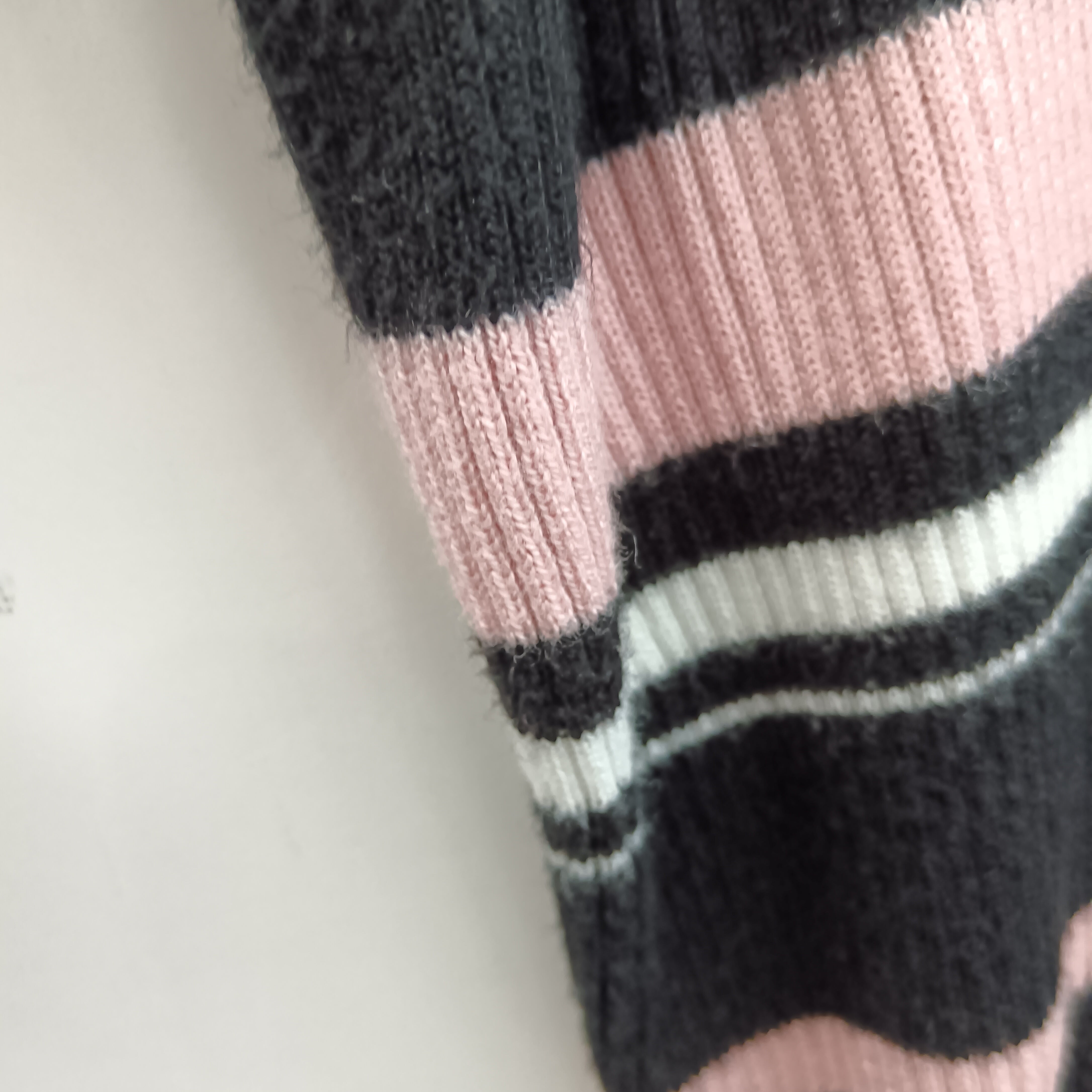 Close up image for George Black Pink White Striped Jumper For Ladies UK 24 Womenswear | Pre-loved