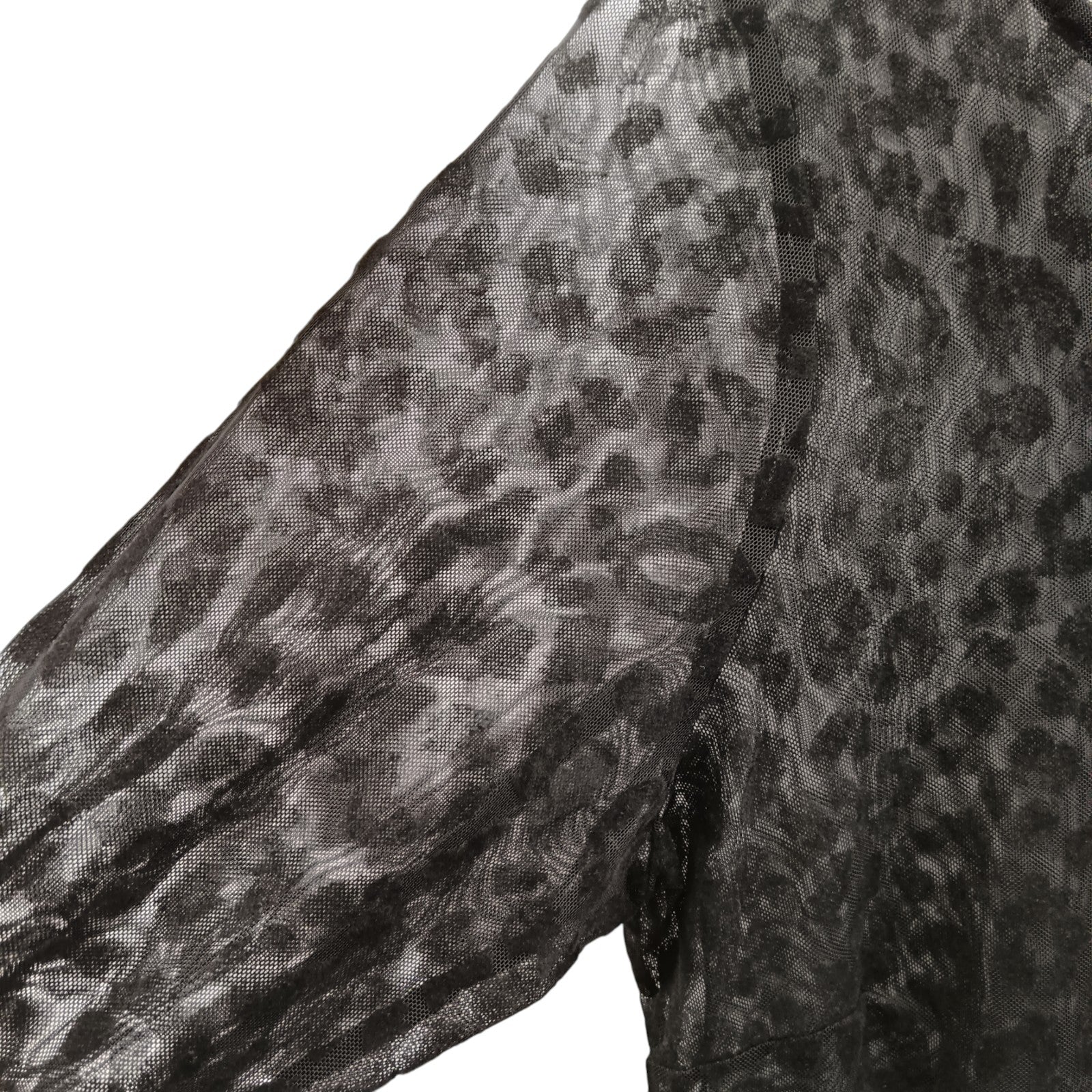Close up image for Yours London Sheer Black Leopard Tunic Dress UK 24 Womenswear | Pre-loved