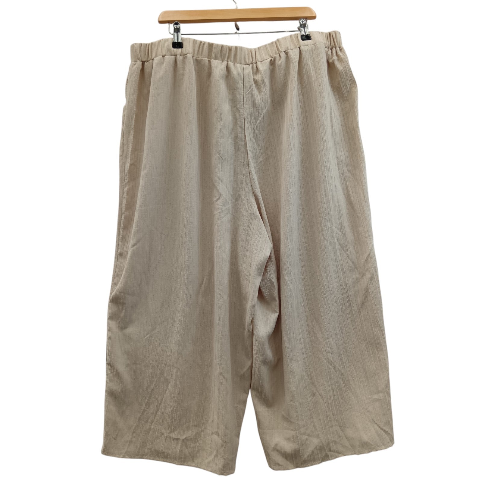 Bag image for SHEIN Curve Shiny  Beige Cropped Trousers UK 4X-Large Womenswear | Pre-loved