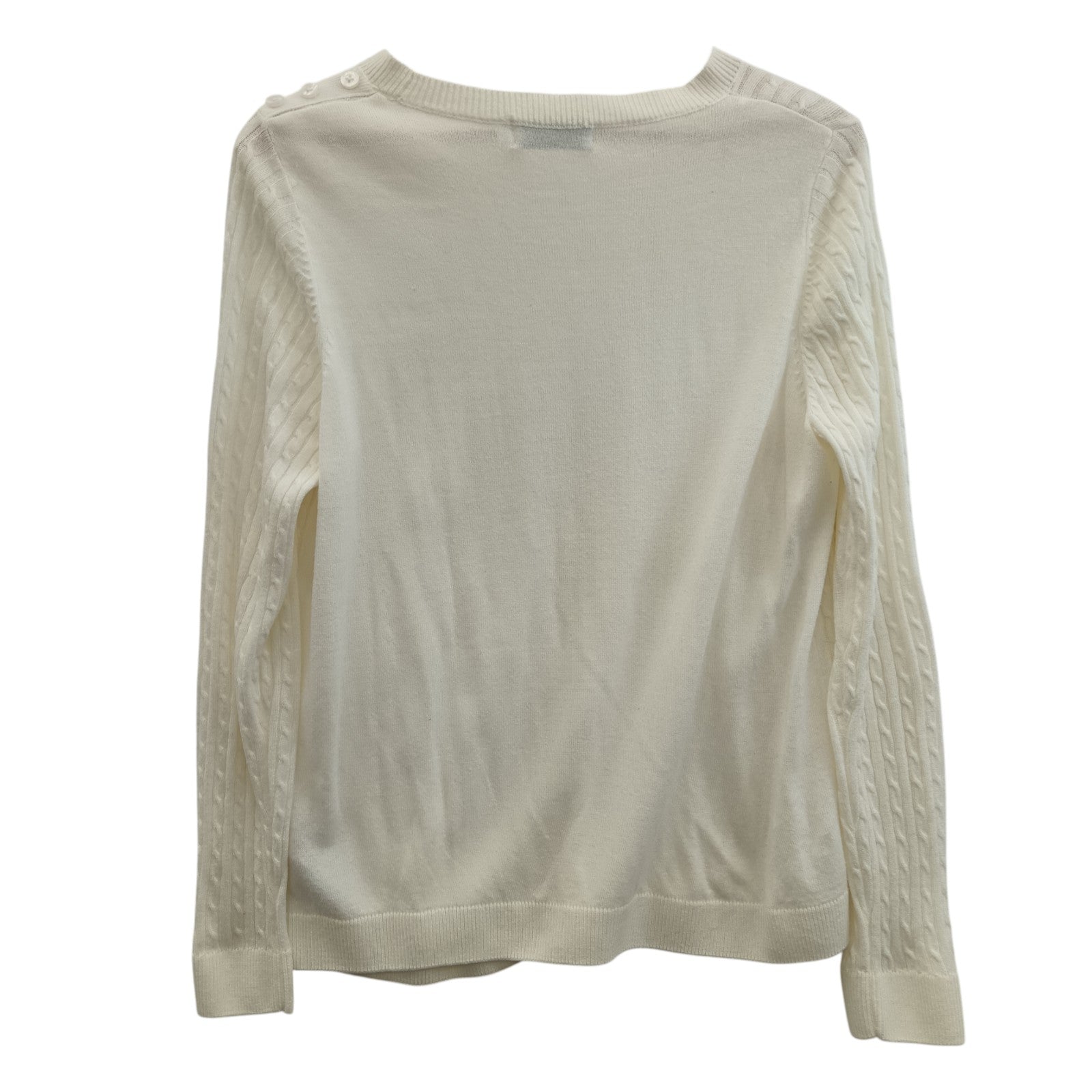 Back image for Bassini Cream Cable Knit Jumper UK X-Large