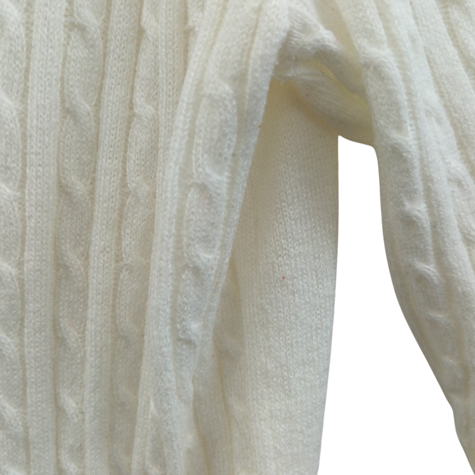 Condition image for Bassini Cream Cable Knit Jumper UK X-Large