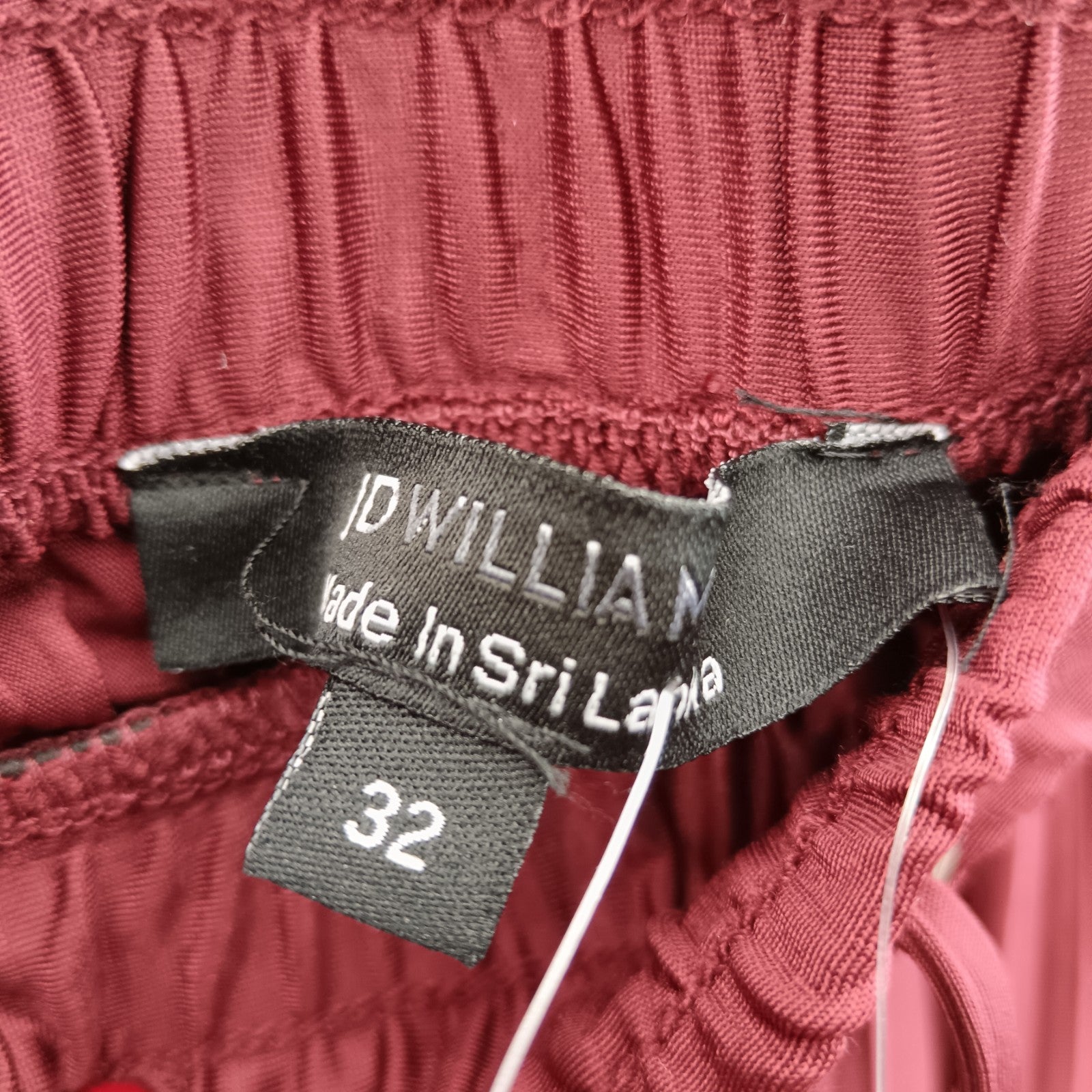 Brand label image for J D Williams Burgundy Pleated Trousers UK 32 - Tags on - Womenswear | Pre- loved
