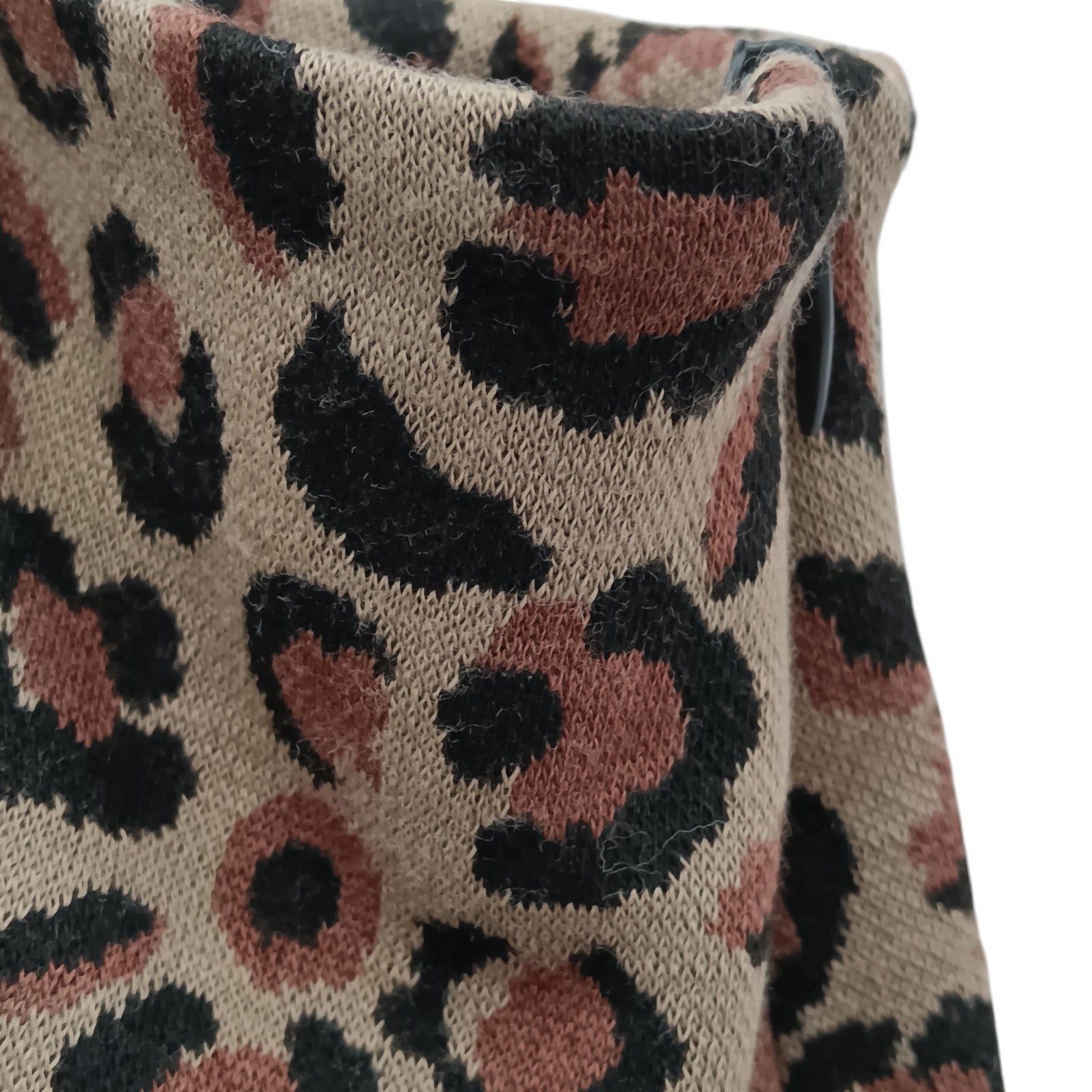 Close up image for Celia Birtwell for NEXT Ladies  Tan& Black Leopard Print Mini Skirt UK 22  - Womenswear | Pre-loved