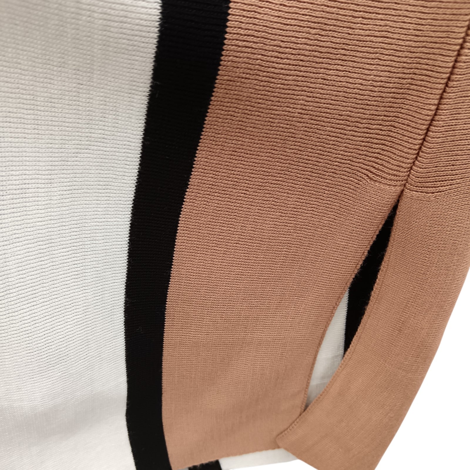 Close up image for ROMAN Beige/ Grey /White Striped Poncho Ladies One Size -Tags On - Womenswear | Pre-loved