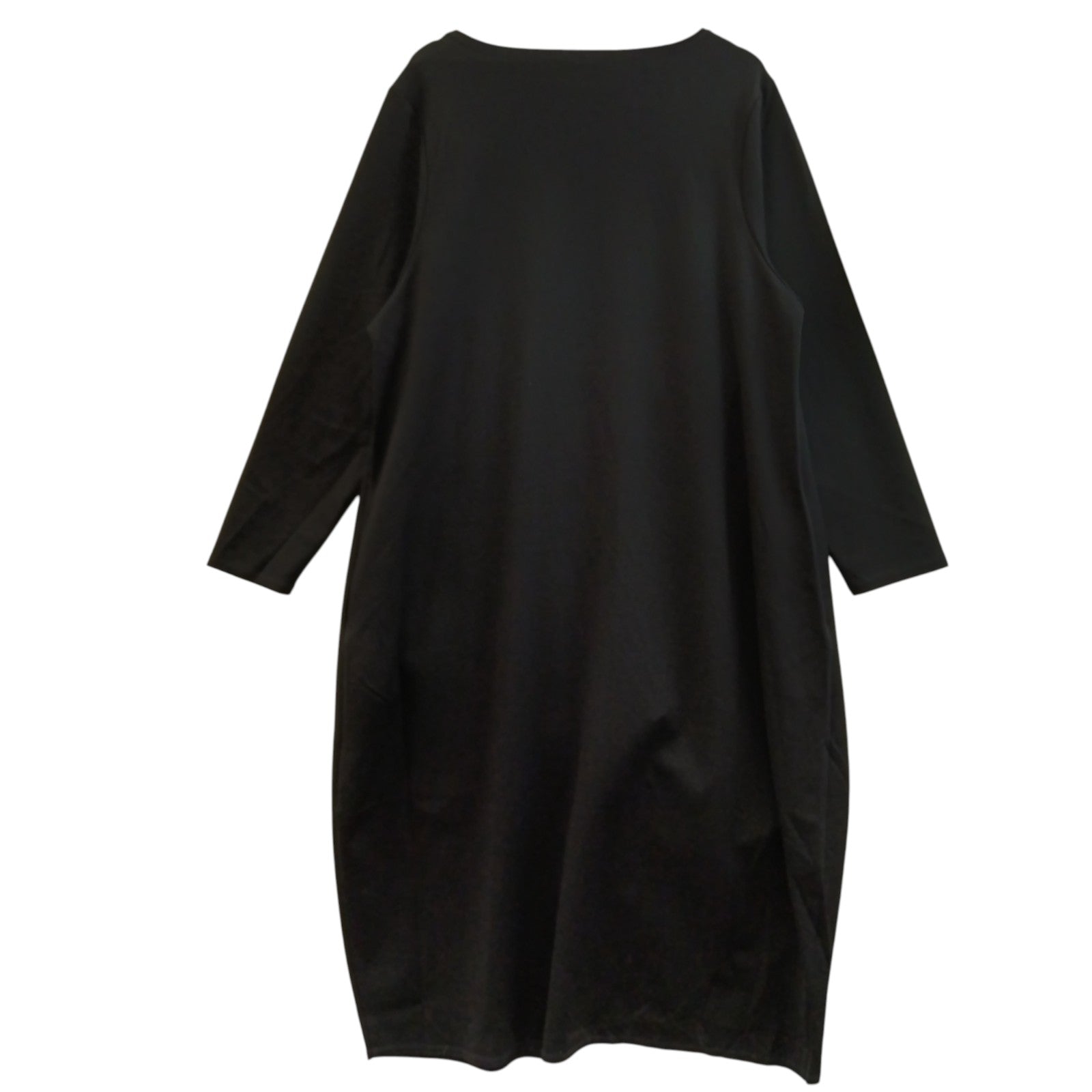 Manon Baptiste Black Asymmetric Zip Dress With Pockets UK 22 - Womenswear | Pre-loved