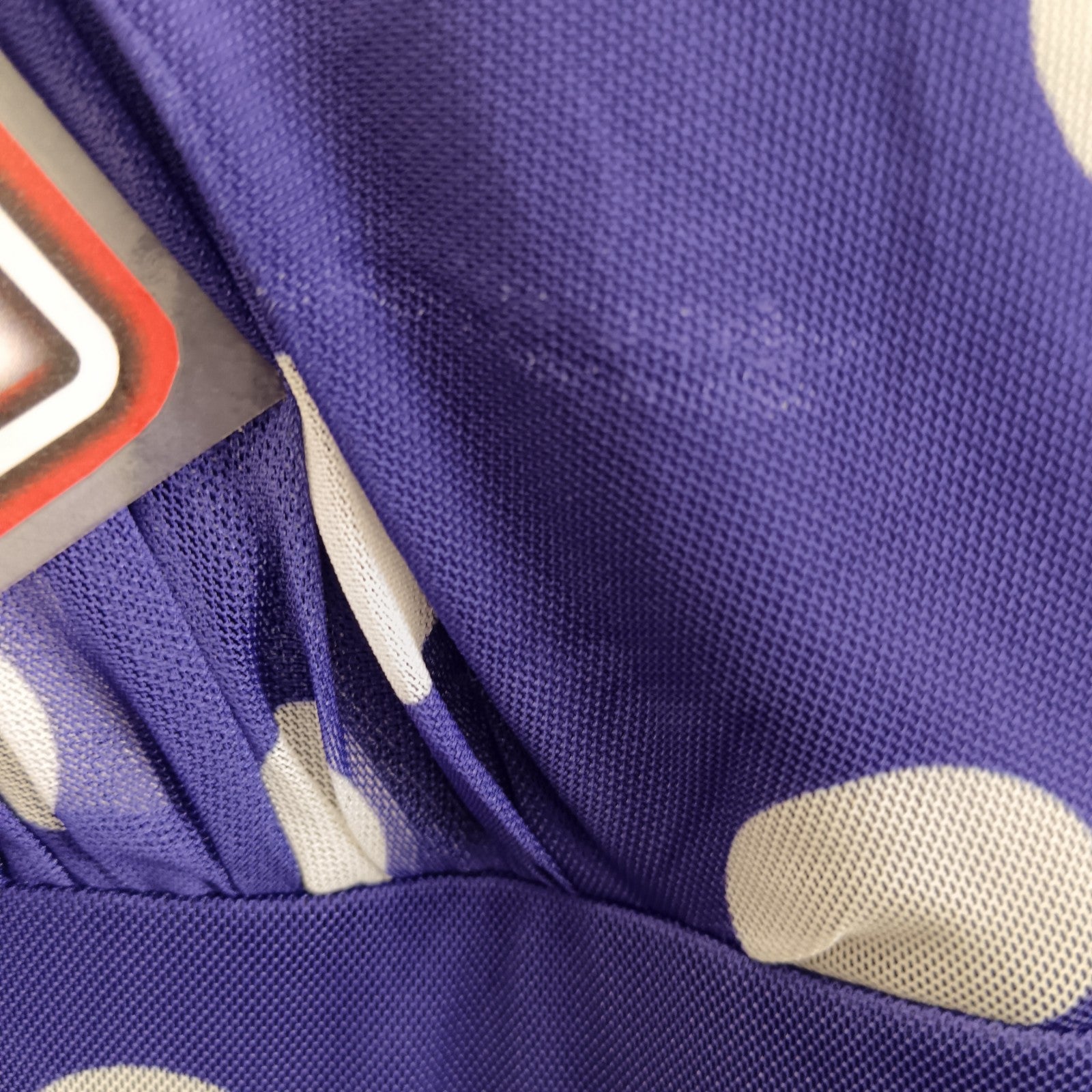 Condition image for Scarlett & Joe Purple Polka Dot  V-Neck Long Women's Dress UK 22 - Tags on- Womenswear | Pre-loved