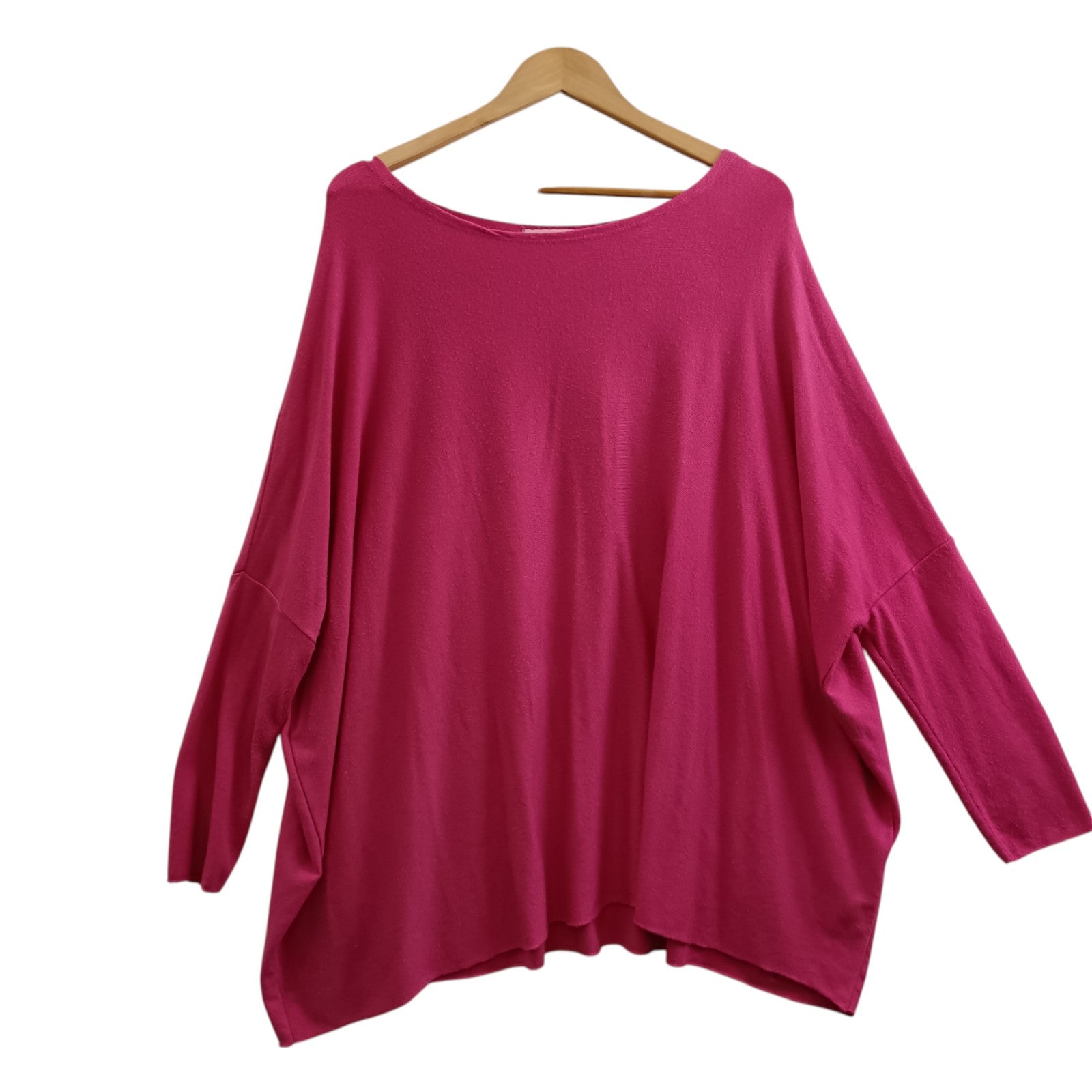 Back image for Made In Italy Ladies Pink Pullover Star Print At The Front One Size Womenswear | Pre-loved