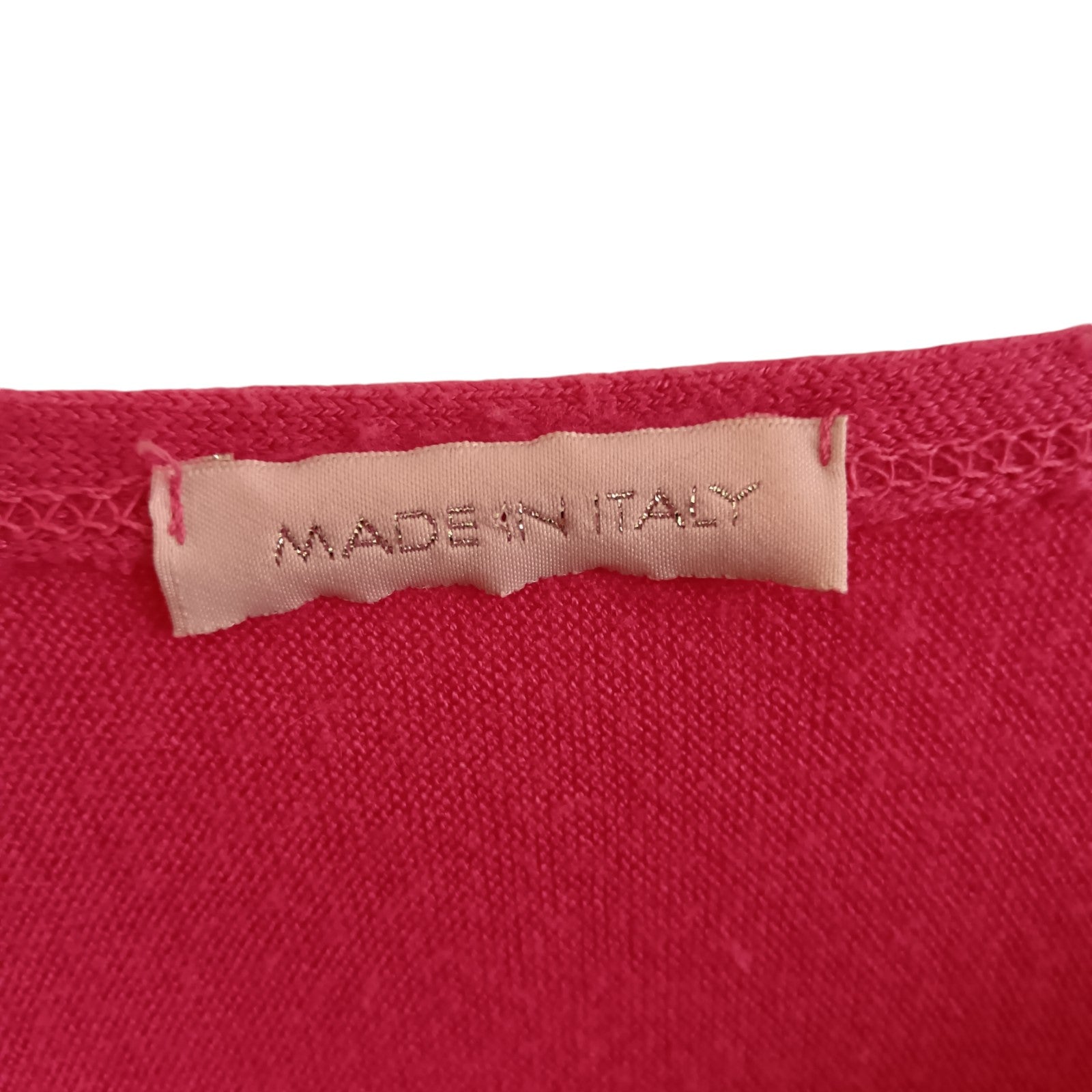 Label image for Made In Italy Ladies Pink Pullover Star Print At The Front One Size Womenswear | Pre-loved