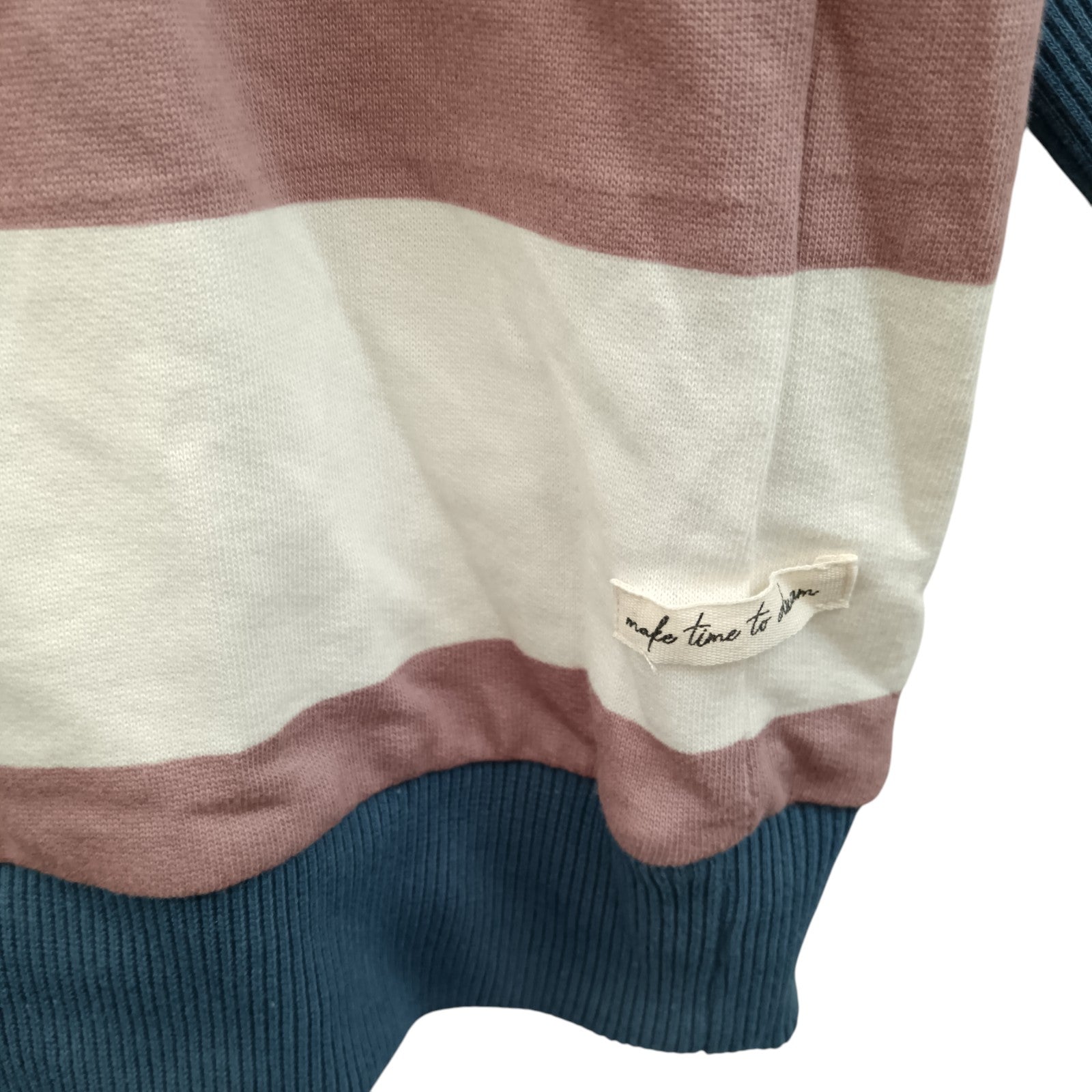Close up image for Next Pure Cotton Striped Jumper Long Sleeve Ladies UK 24 Womenswear | Pre-loved