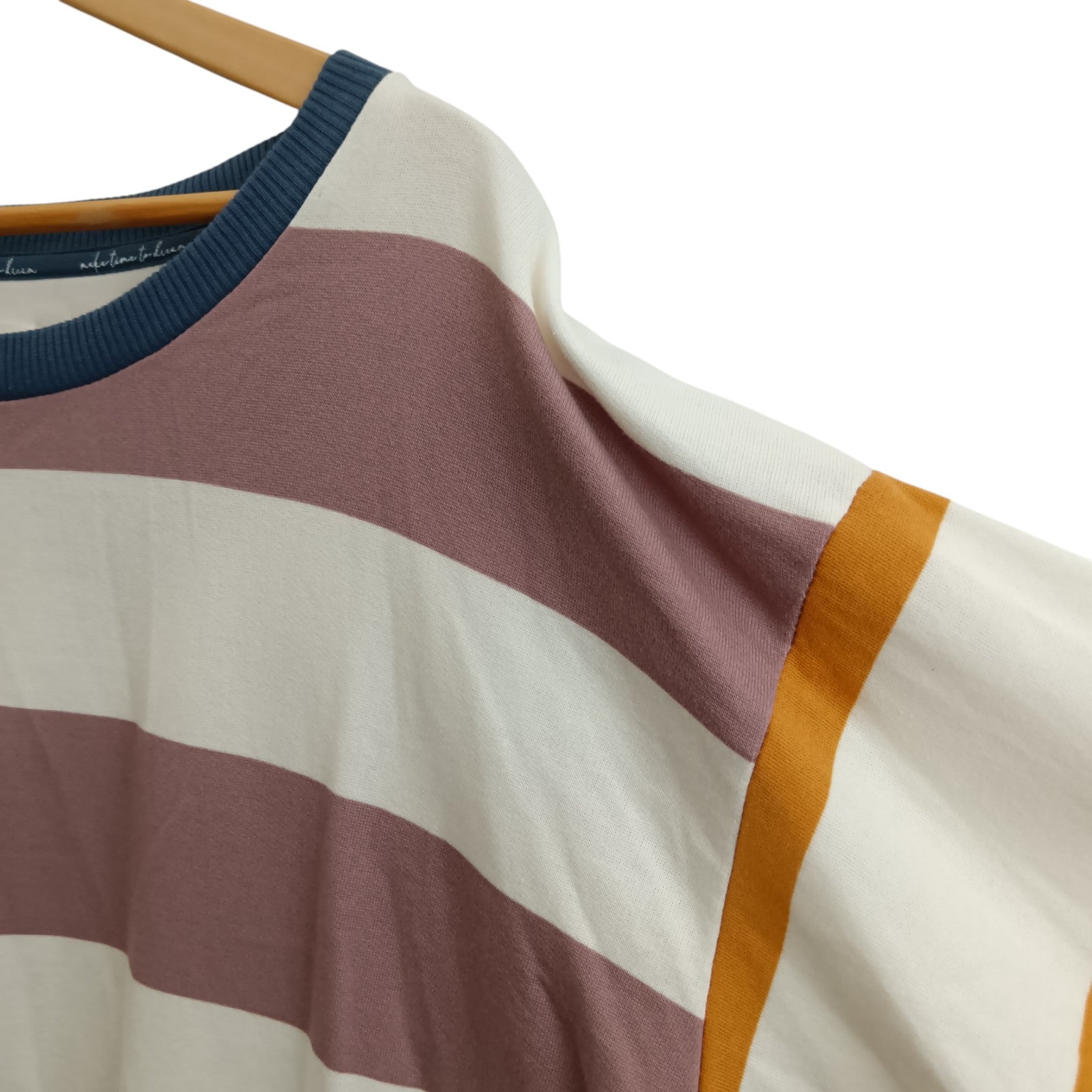 Close up image for Next Pure Cotton Striped Jumper Long Sleeve Ladies UK 24 Womenswear | Pre-loved