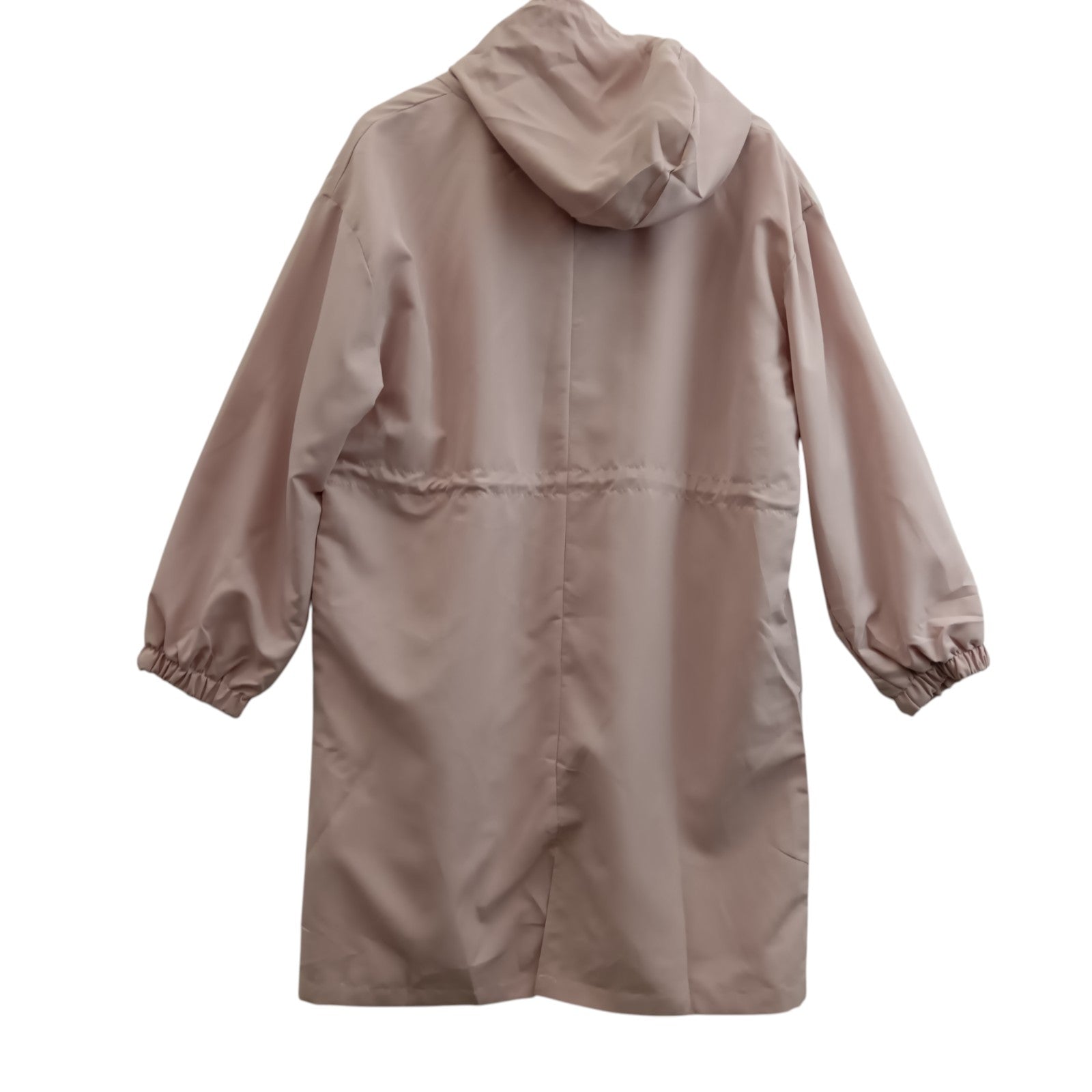 Back image for Unbranded Lightweight Hooded Women's Jacket In Pale Pink UK 4 XL Womenswear | Pre-loved