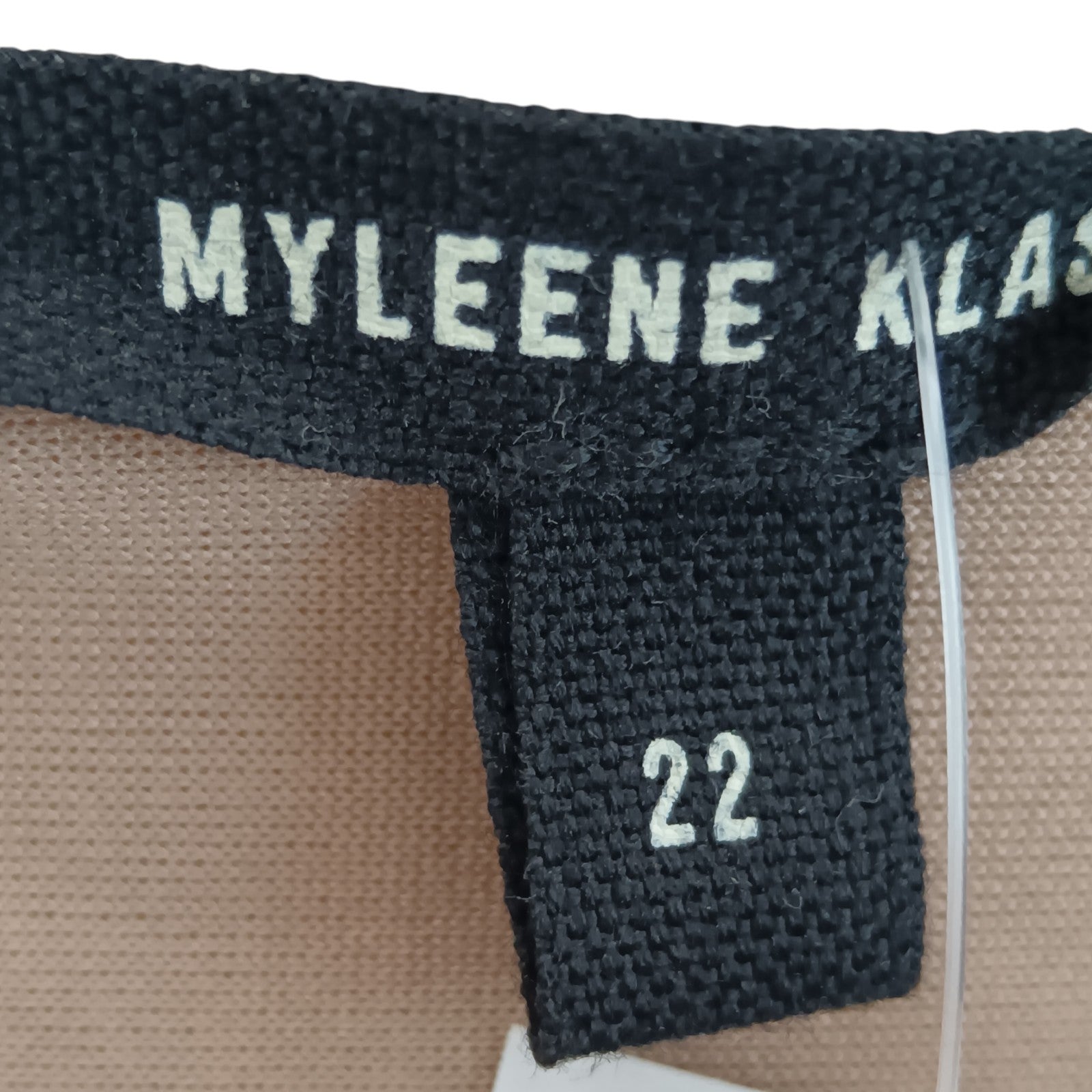 Brand label image for Myleene Klass Gold Short Dress UK 22 Womenswear | Pre-loved