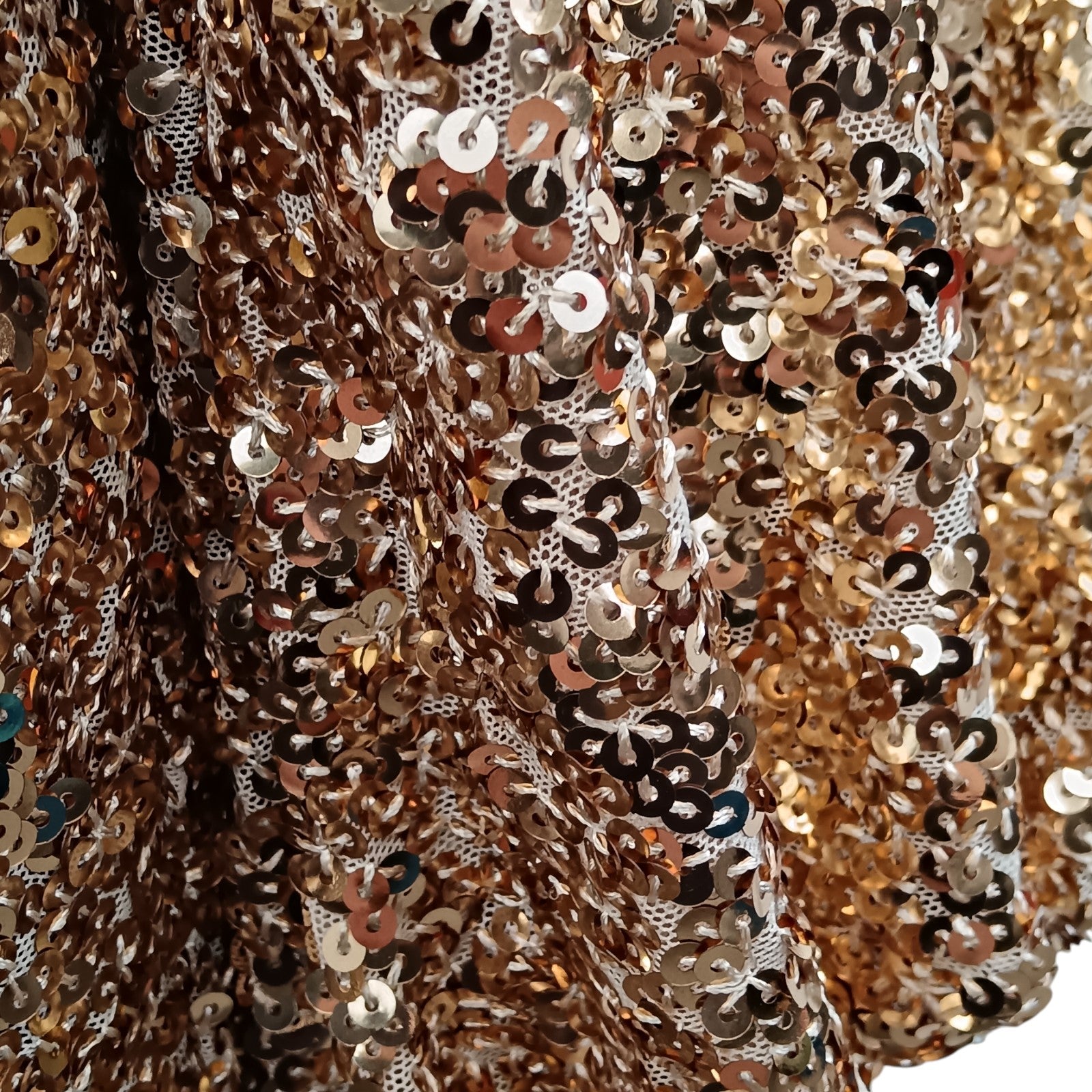 Close up image for Myleene Klass Gold Short Dress UK 22 Womenswear | Pre-loved