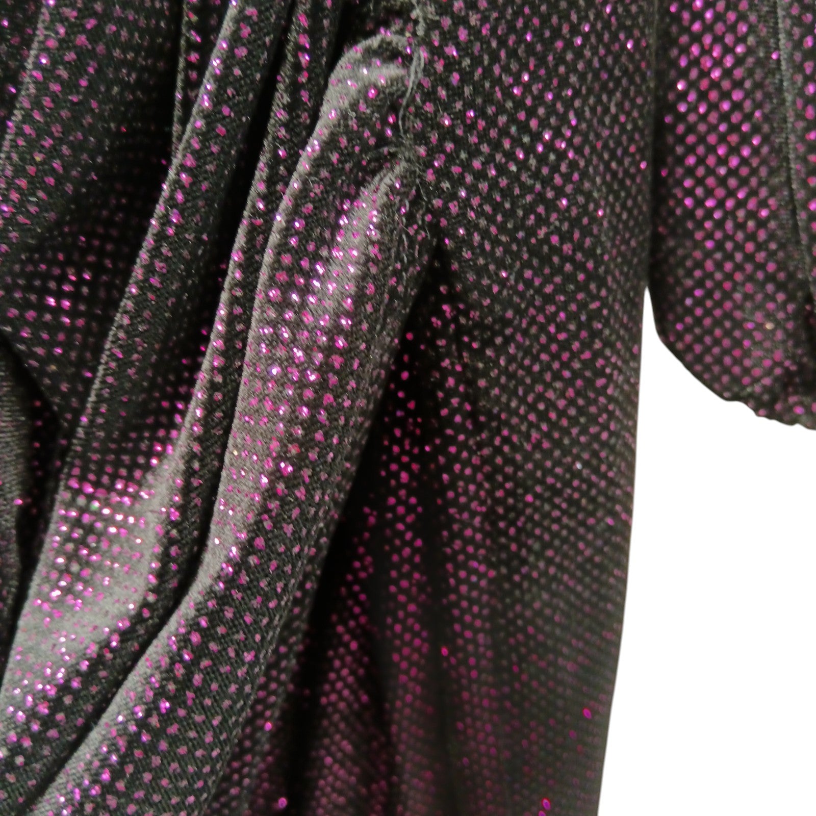 Close up image for M&Co Black Pink  Glitter Midi Dress UK 20 Yours - Tags on- Womenswear | Pre-loved