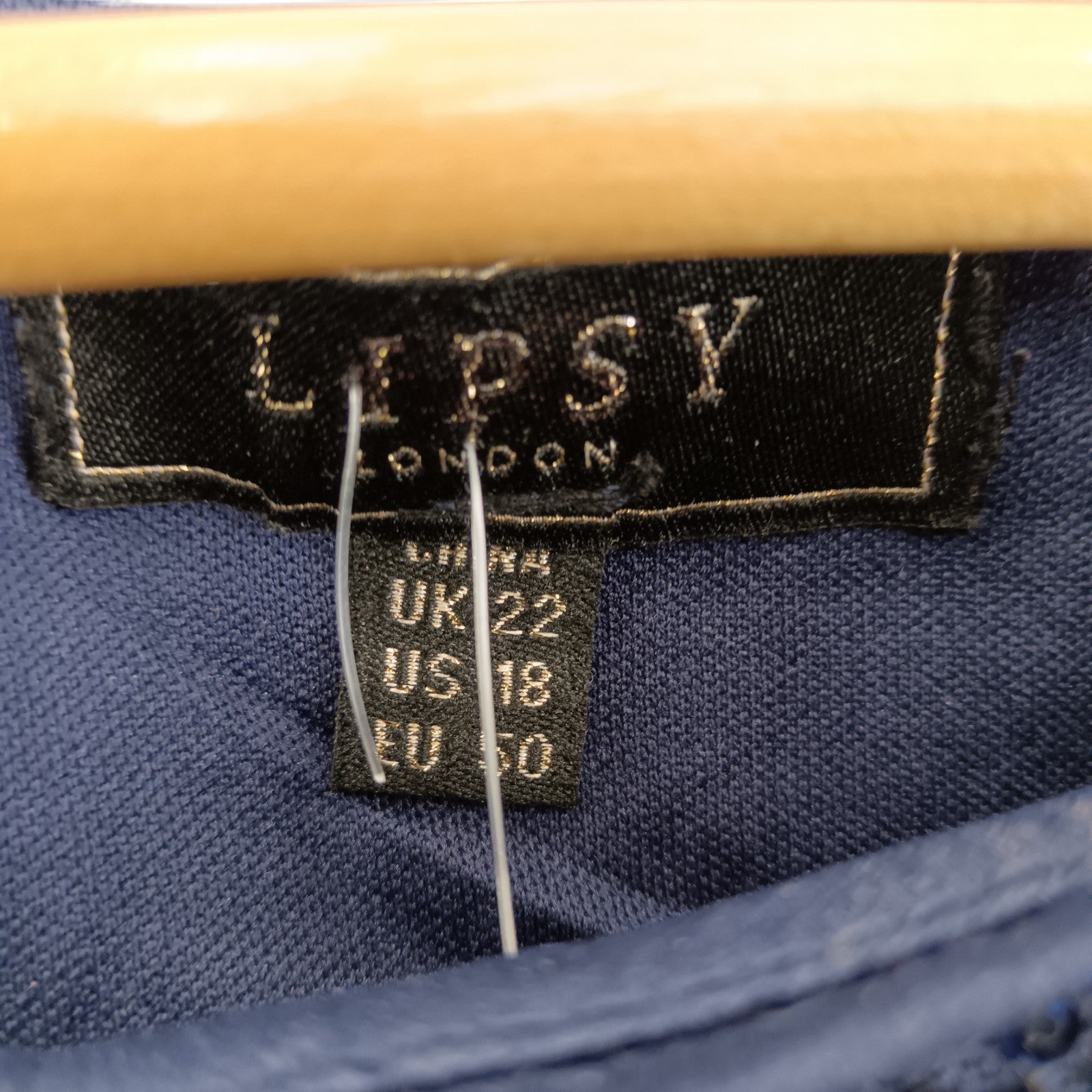 Main label image for Lipsy London Navy Blue Sequined Dress UK 22 Womenswear | Pre-loved