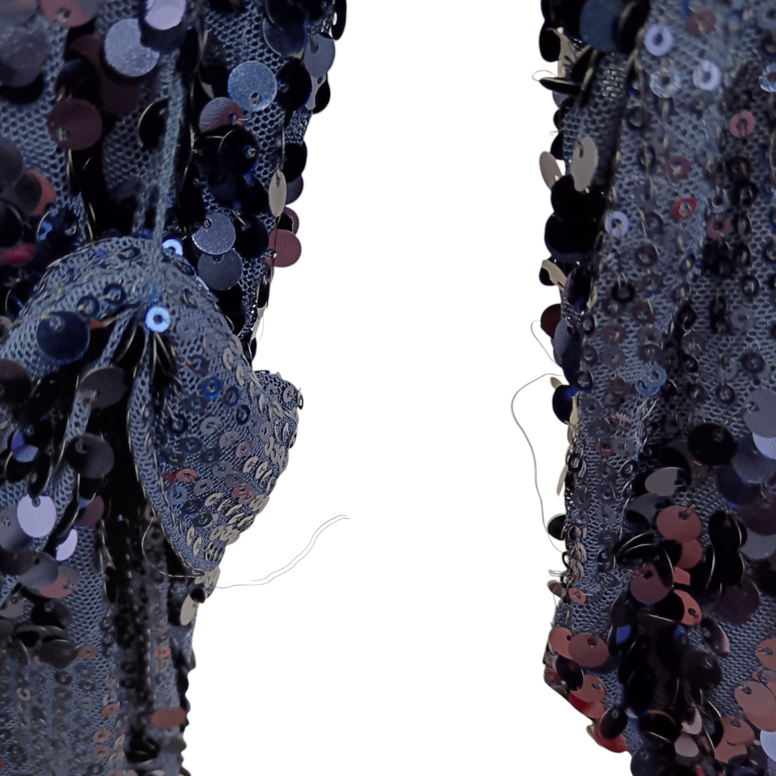 Condition close up image for Lipsy London Navy Blue Sequined Dress UK 22 Womenswear | Pre-loved
