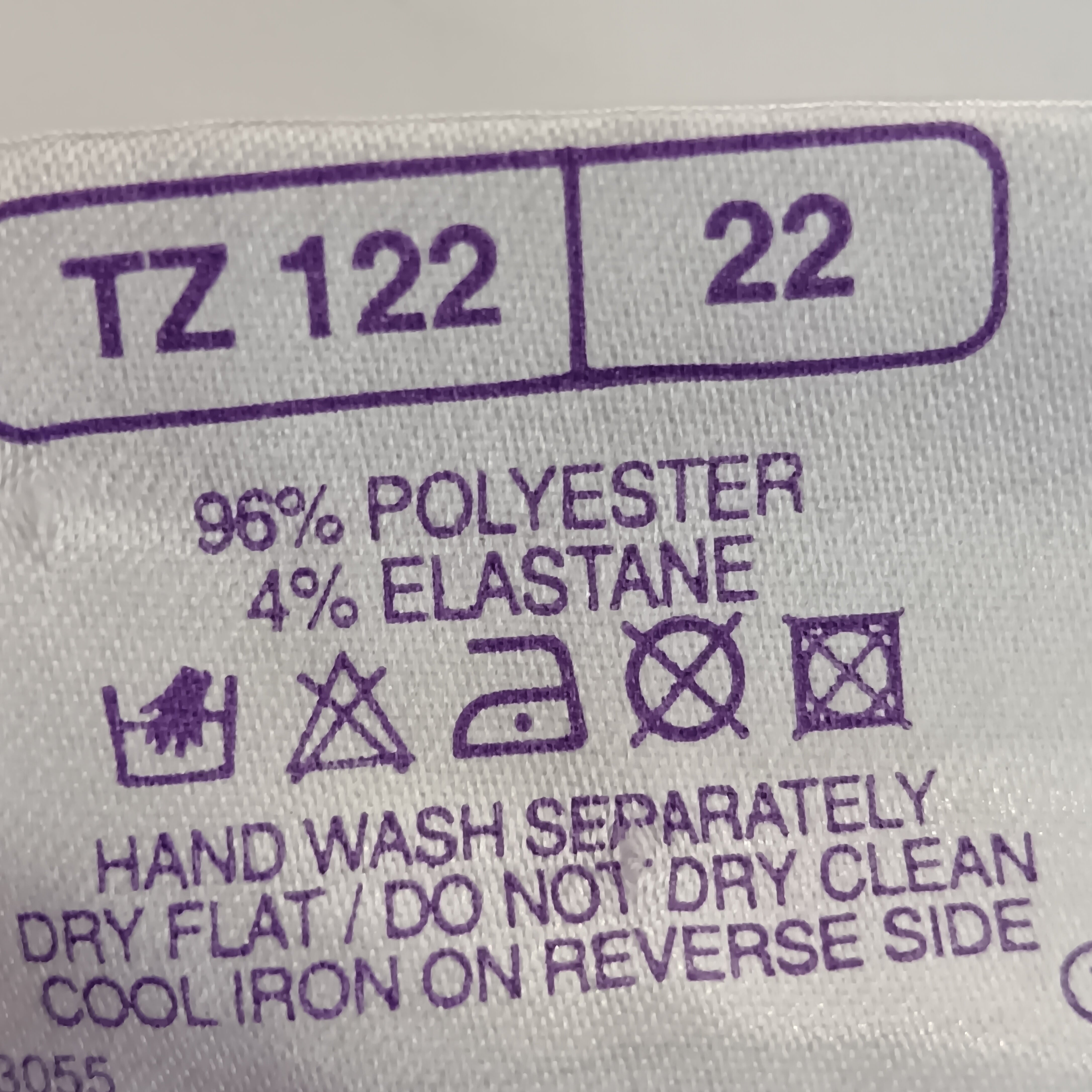 Wash label image for Agenda Purple Blouse UK 22 Womenswear | Pre-loved