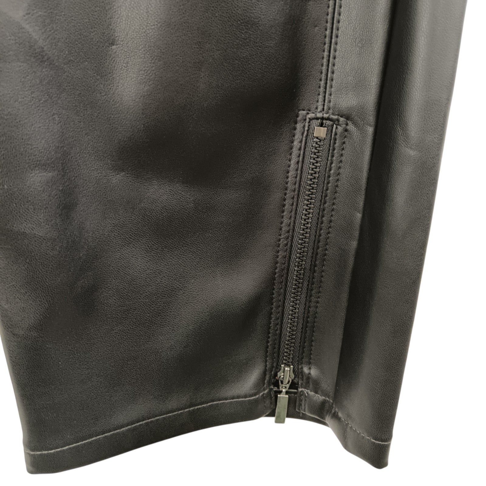 Close up image for M&S Black Coated Trousers UK 22 -Tags On- Womenswear | Pre-loved