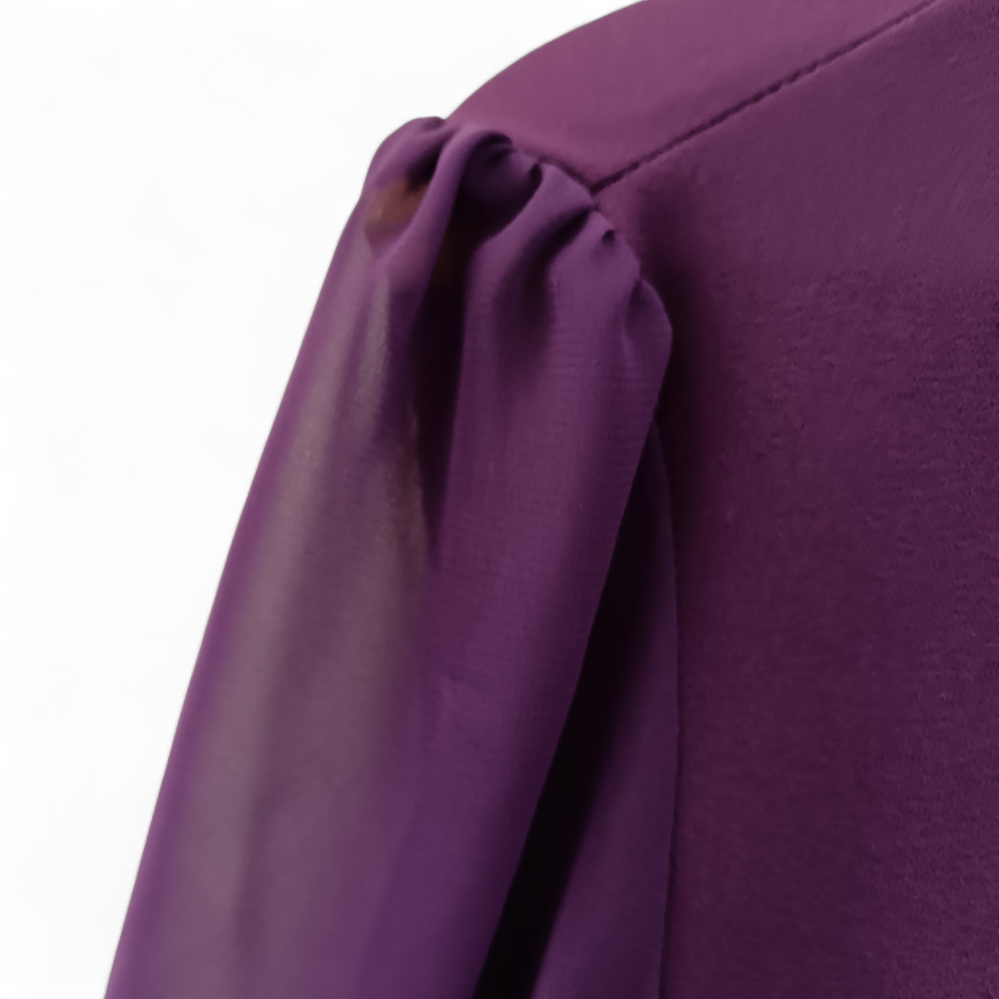 Close up image for M&S Purple sleeved top Women's UK 22