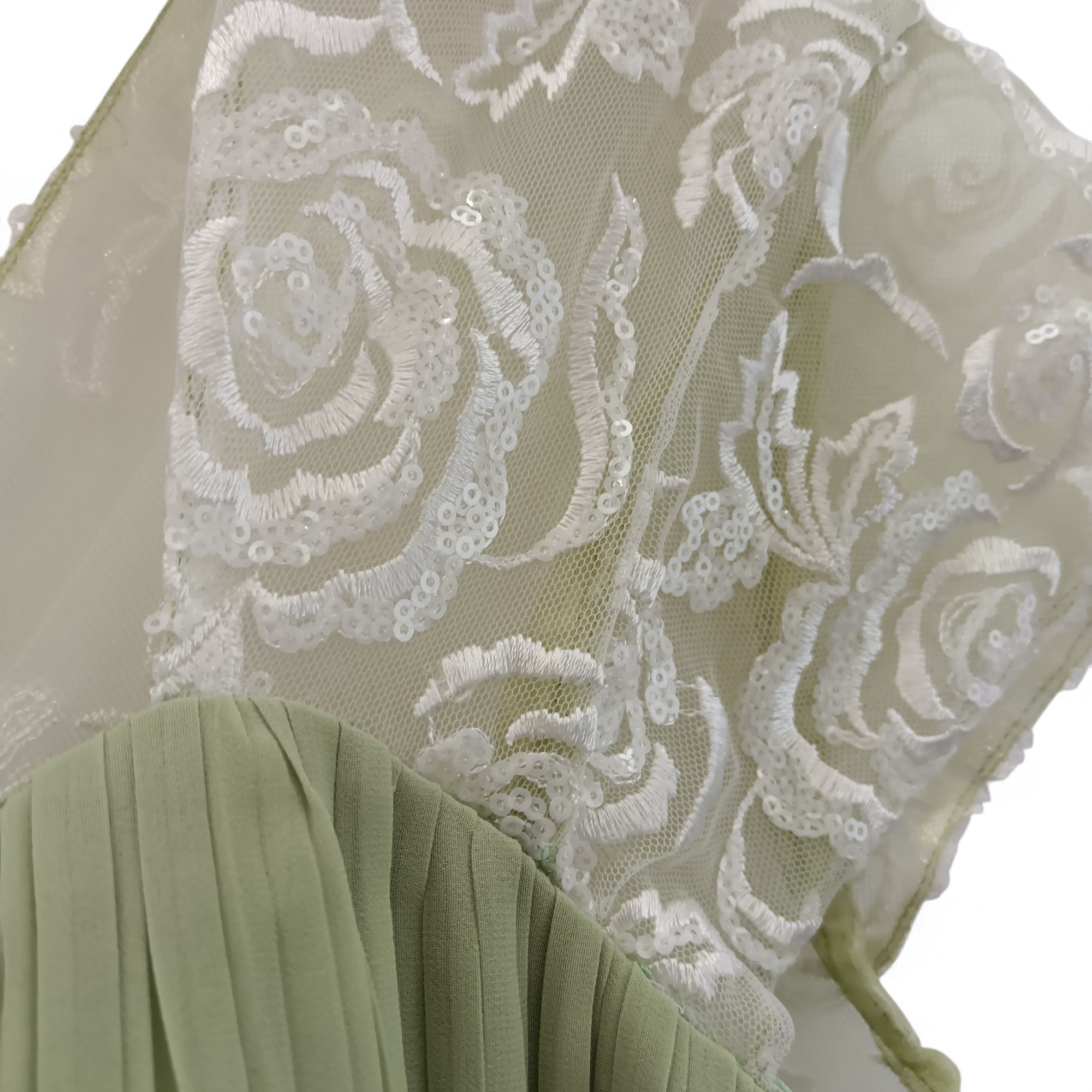 Close up image for Mark Lesley Olive Green Dress &nbsp;UK Large Womenswear | Pre-loved