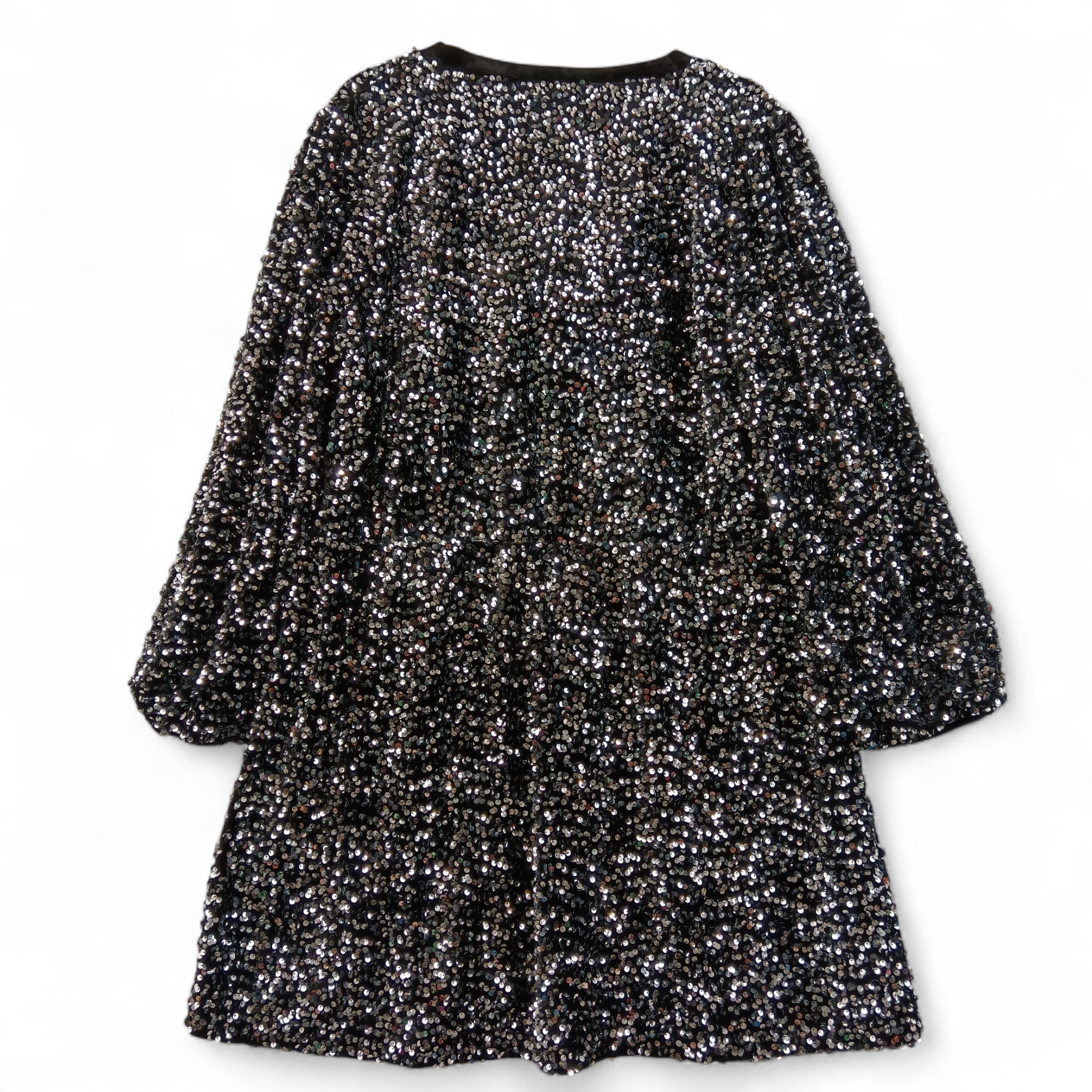 Back image for Love & Roses Black Silver Short Dress UK 20  Tags On Womenswear | Pre-loved