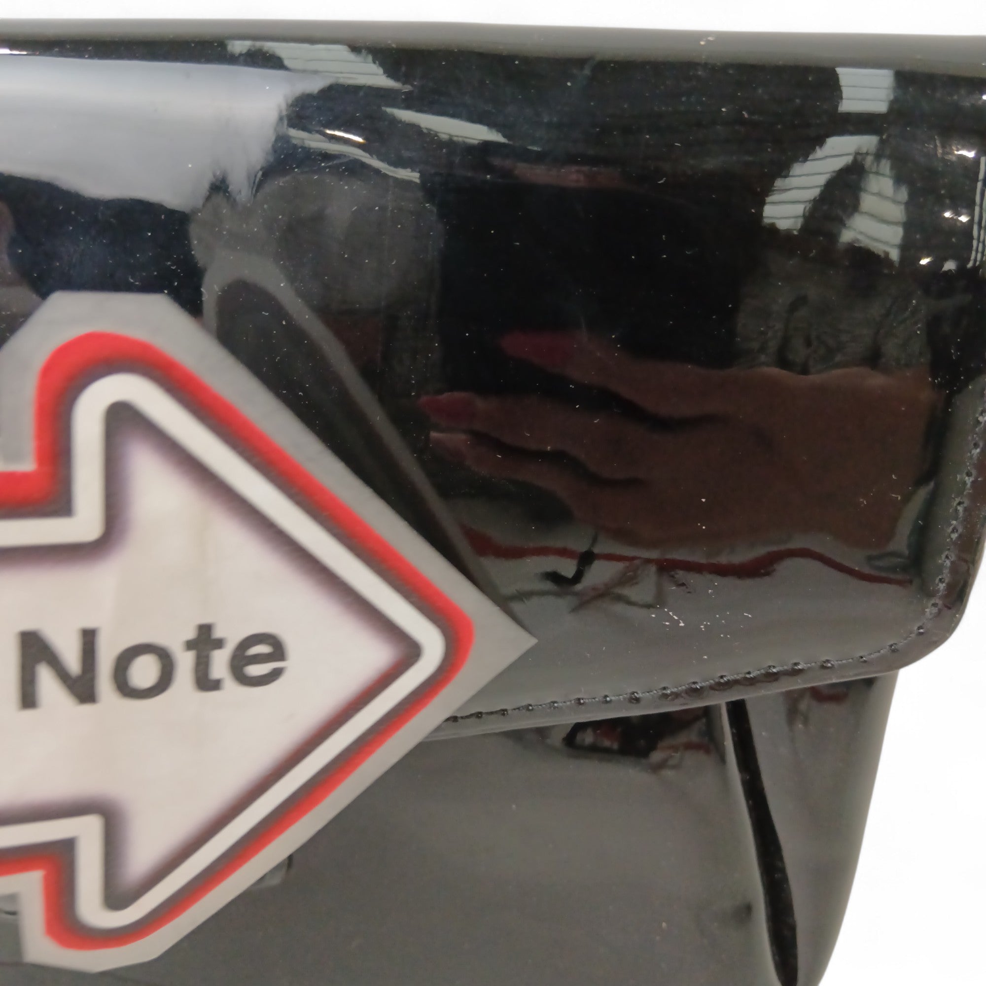 Close up/ condition image for Jasper Conran Black Patent  Clutch Bag- Womenswear | Pre-loved