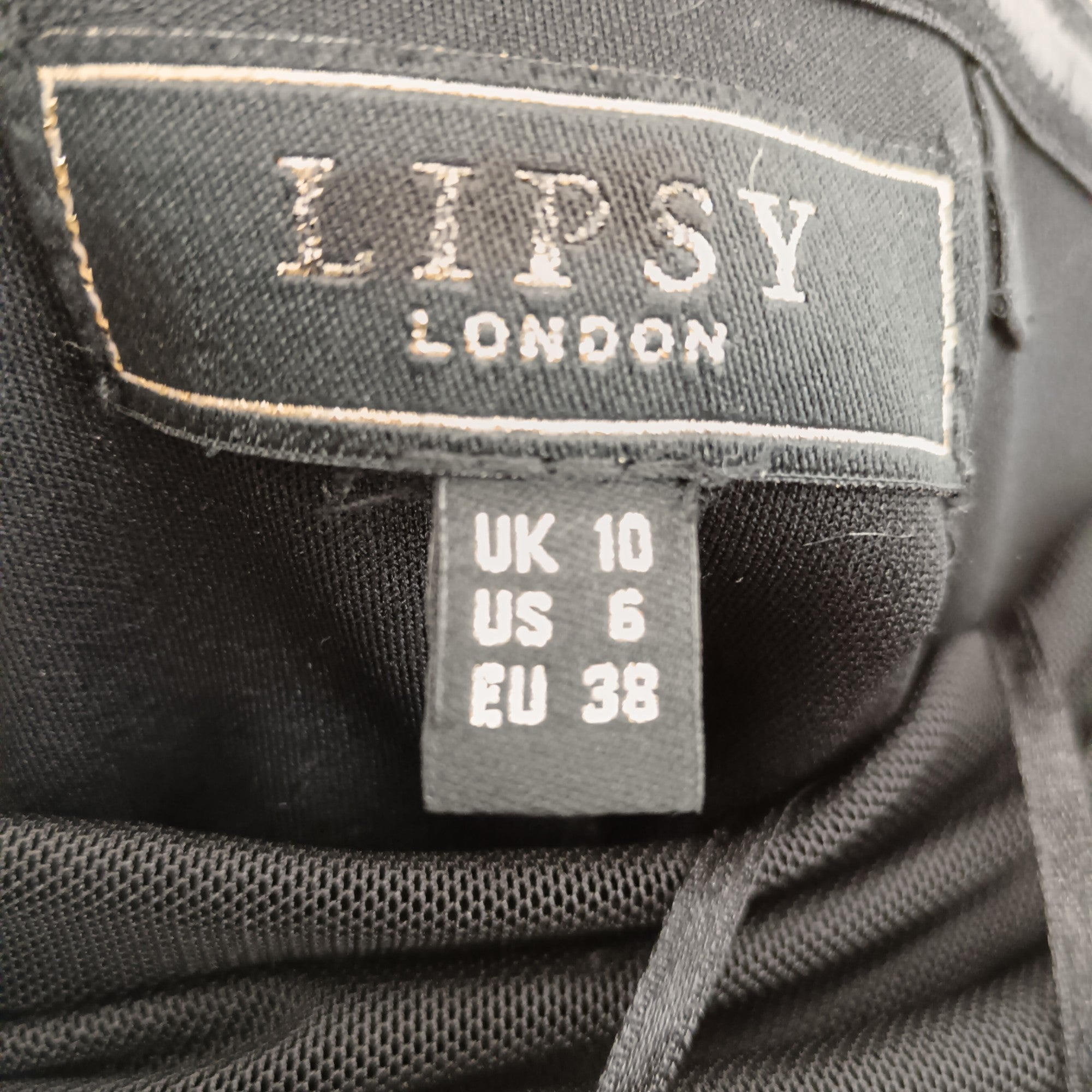 Main label image for Lipsy Black Strapless Dress UK 10- Tags On- Womenswear | Pre-loved