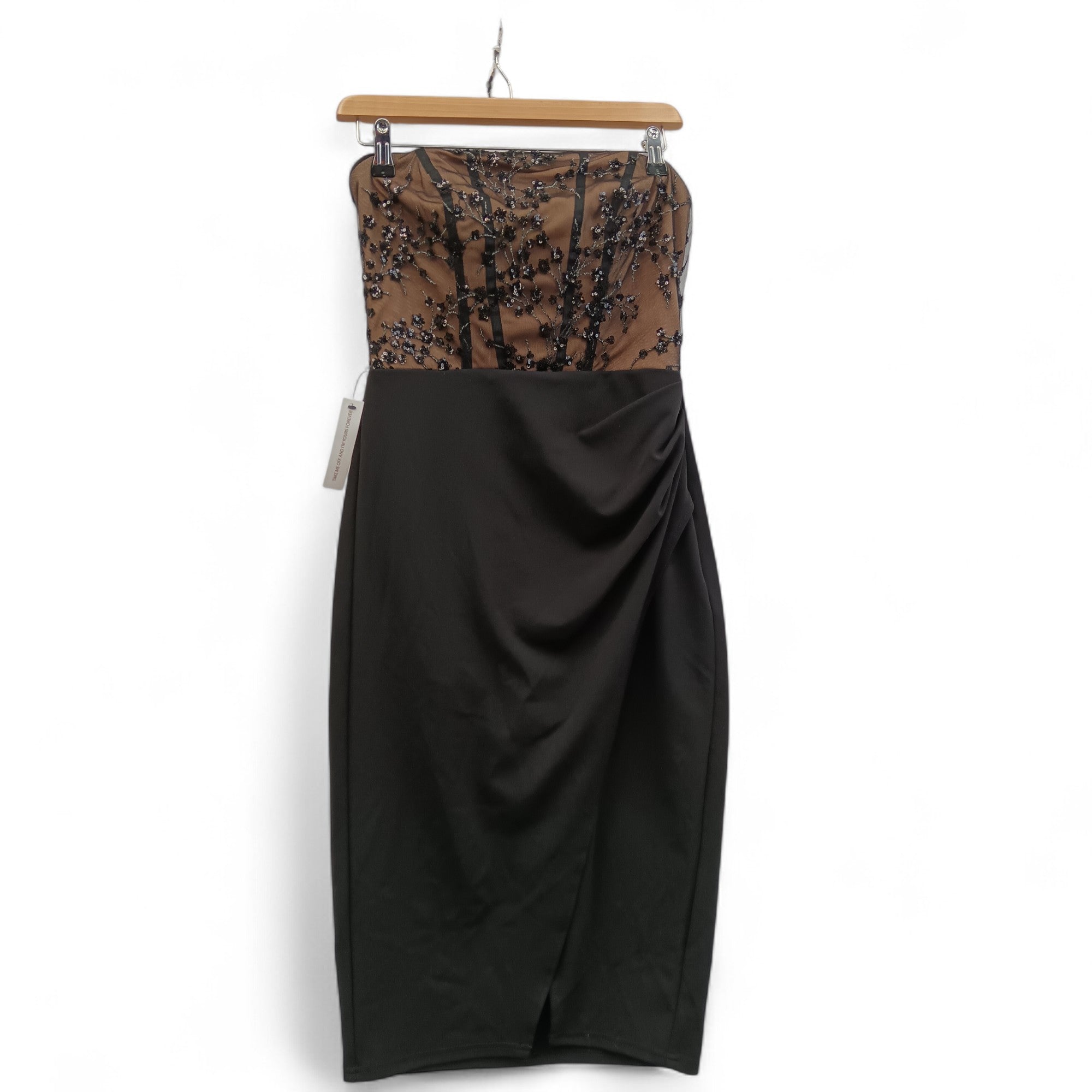 Front image for Lipsy Black Strapless Dress UK 8- Tags On- Womenswear | Pre-loved