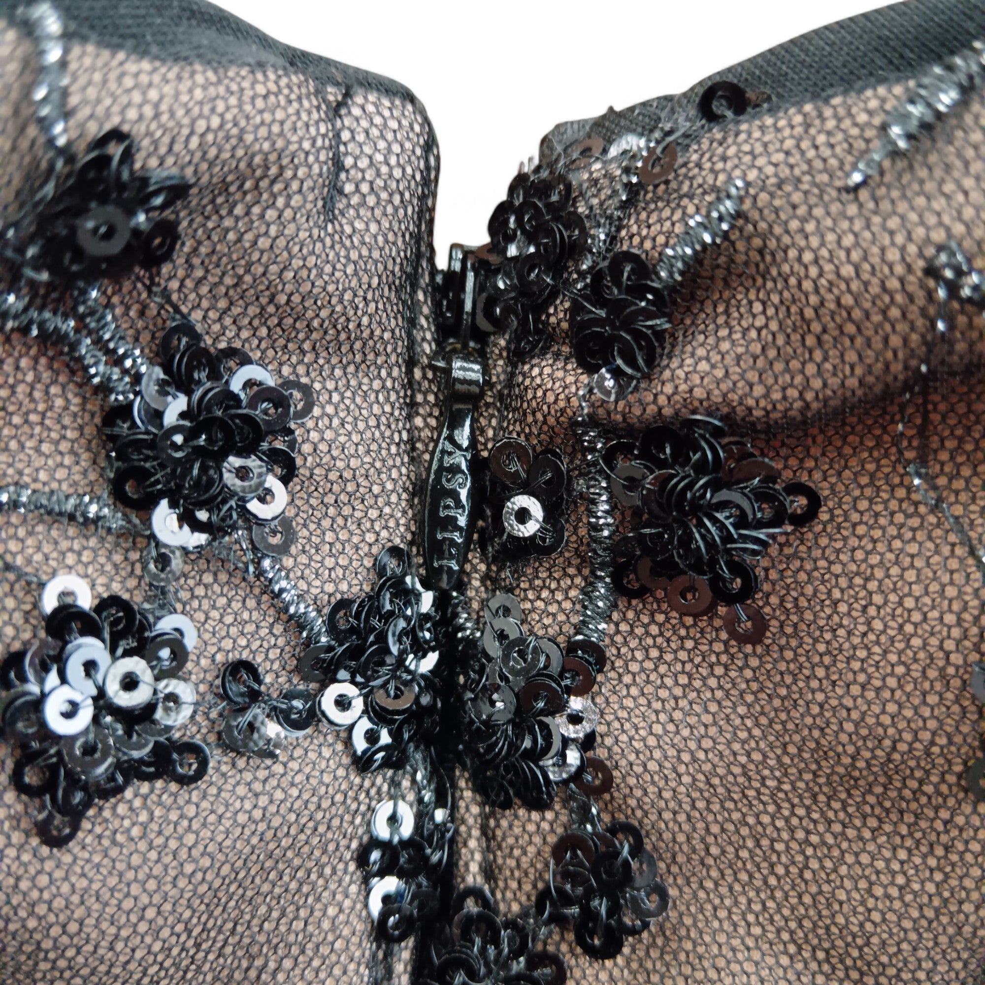 Back close up image for Lipsy Black Strapless Dress UK 8- Tags On- Womenswear | Pre-loved