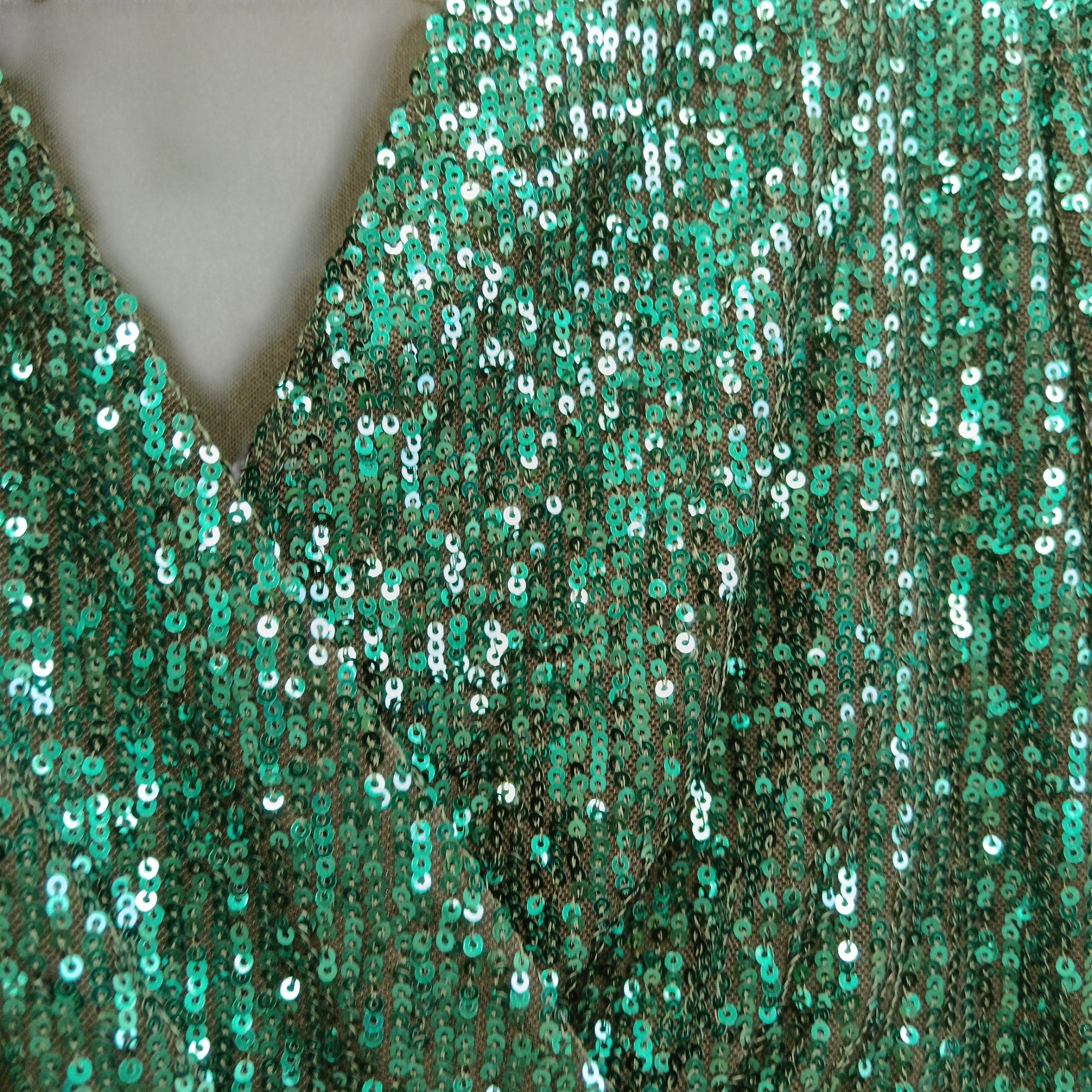 Close up image for Quiz Green Below  Knee Length  Dress UK 8- Tags On- Womenswear | Pre-loved