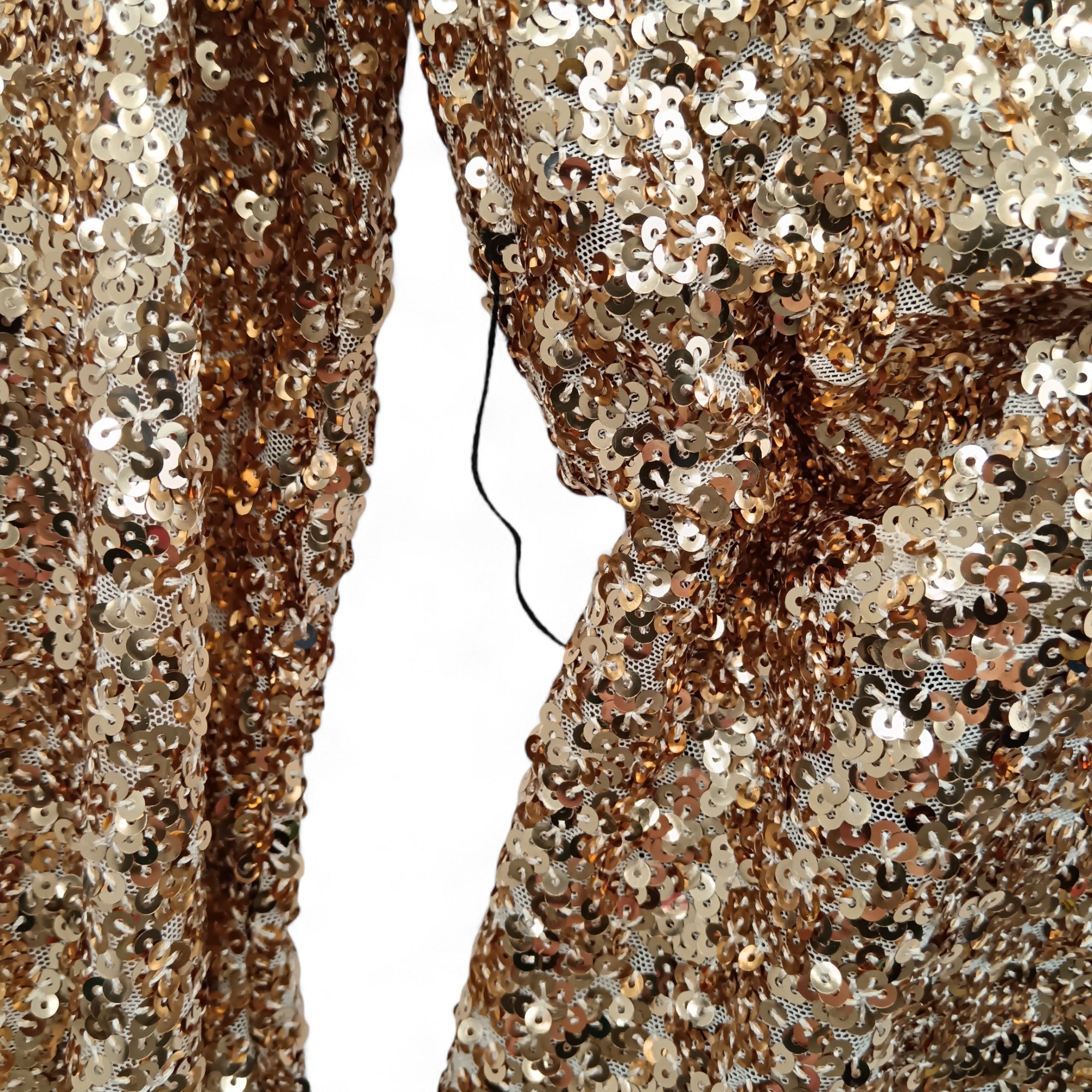 Close up/ condition image for Myleene Klass Gold V-neck Top  UK 8- Tags On- Womenswear | Pre-loved