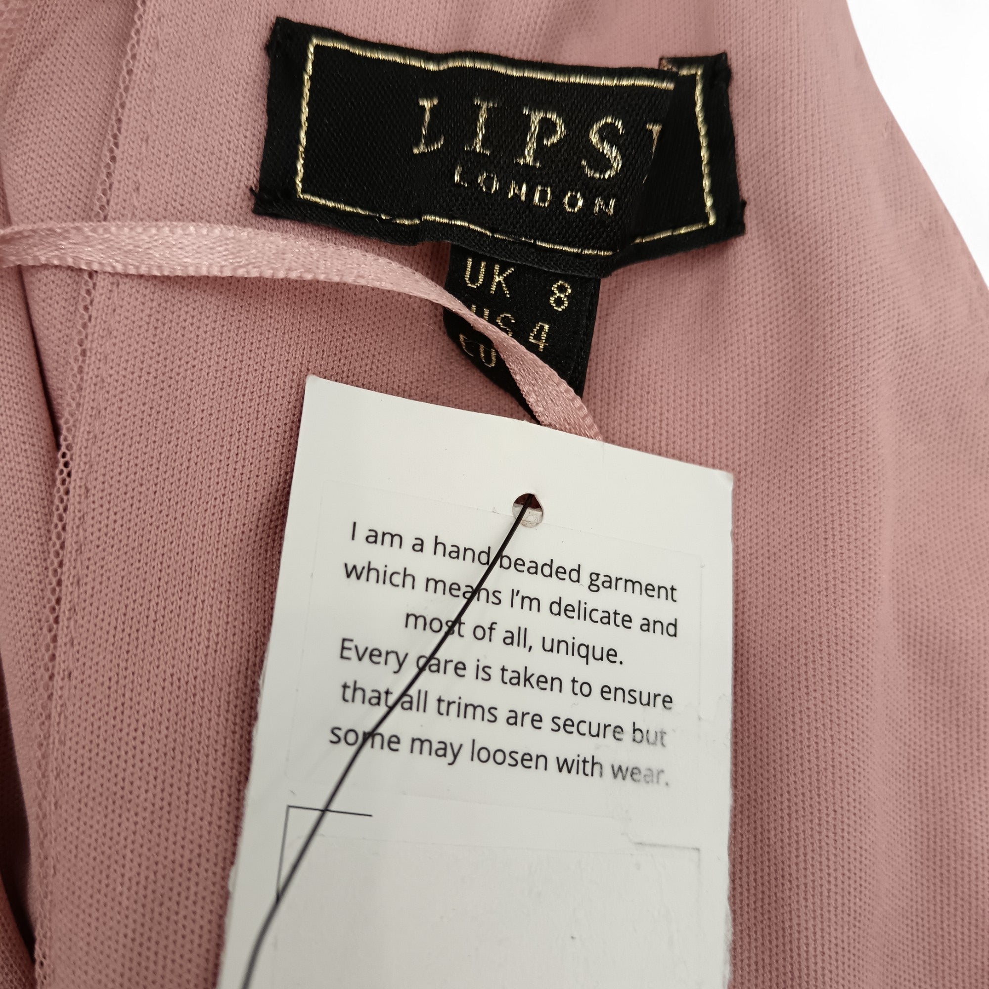 Brand image for Lipsy Dusty Pink Long Dress  UK 8- Tags On- Womenswear | Pre-loved