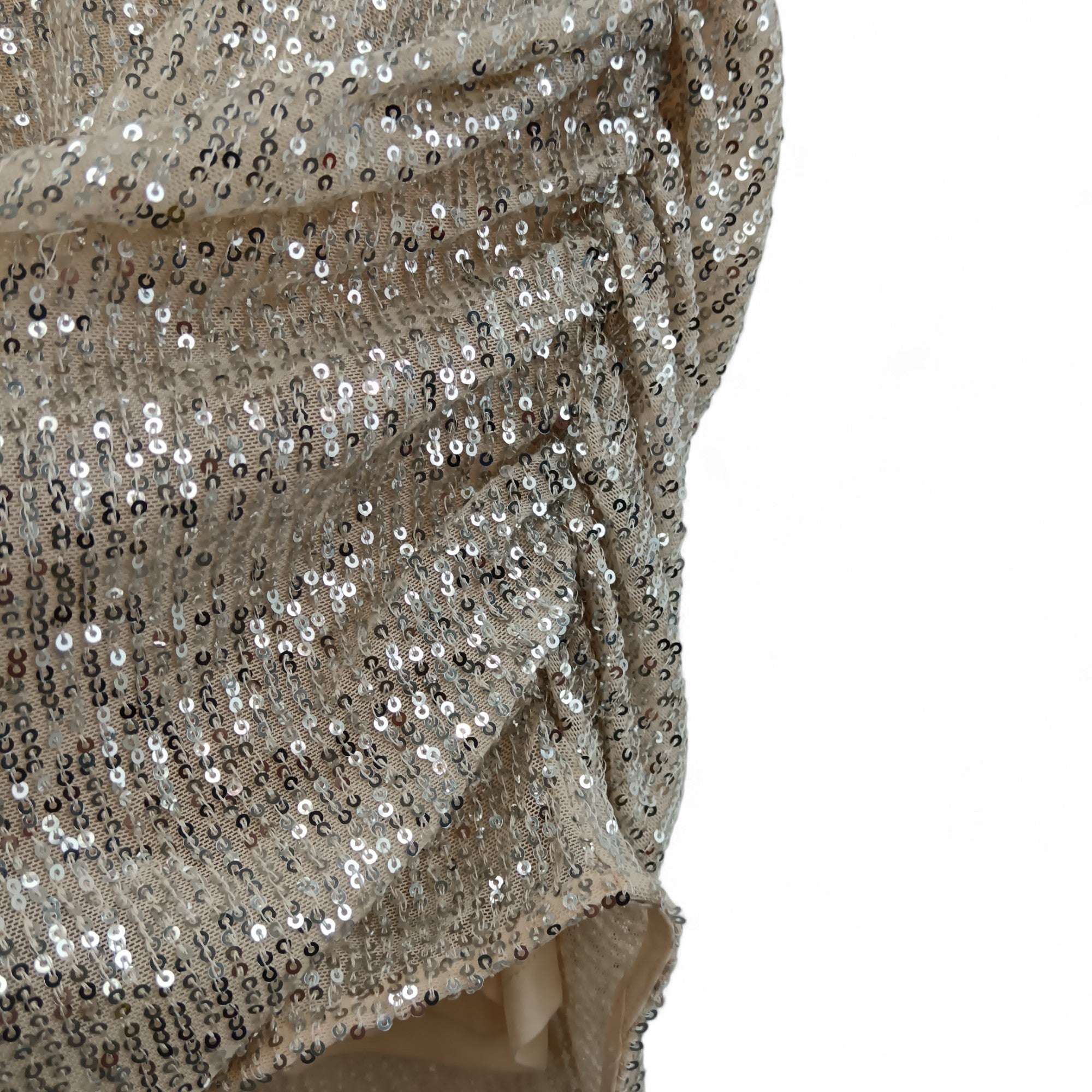 Close up image for Lipsy Gold Sequined Ladies Sleeveless Top UK 8- Tags On- Womenswear | Pre-loved