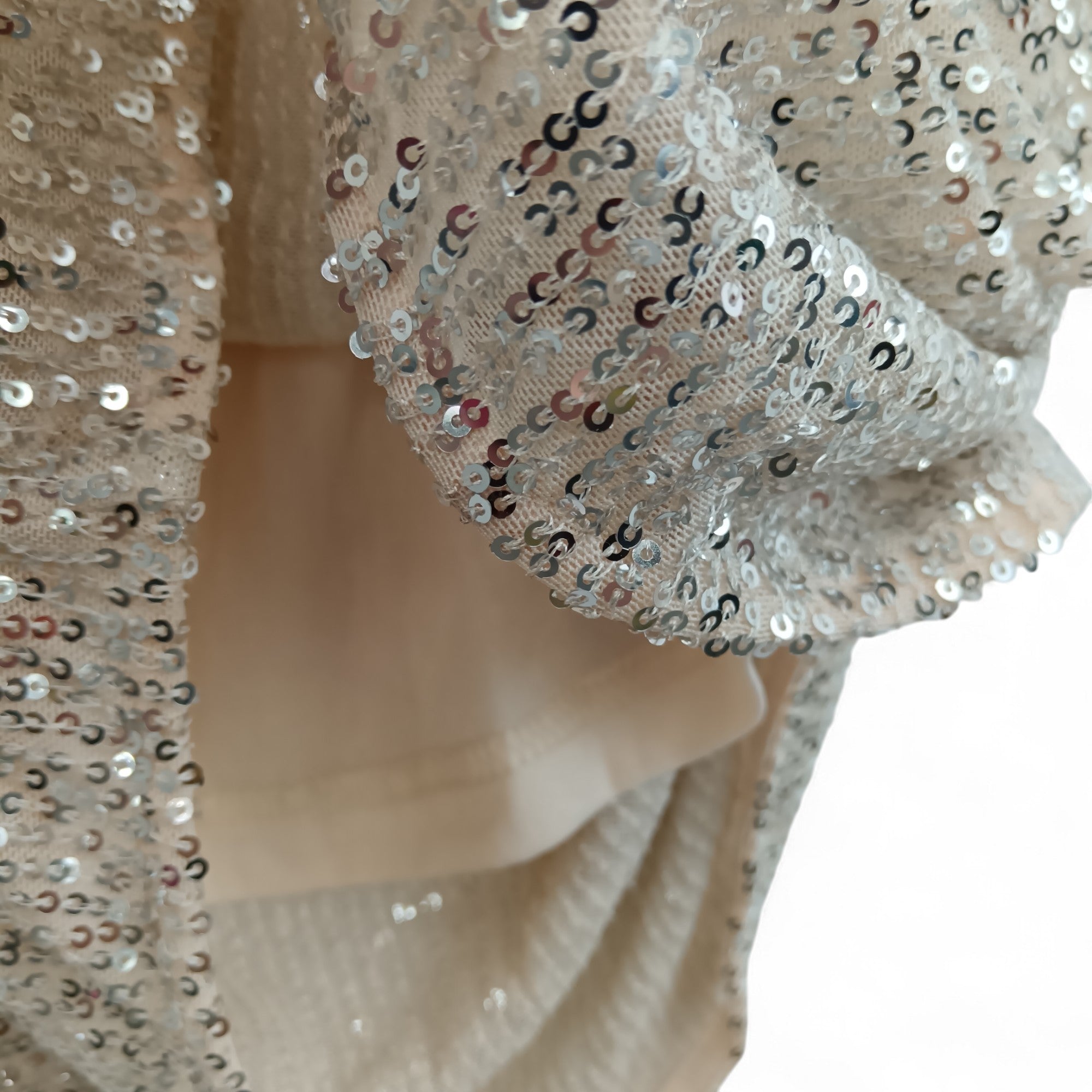 Close up image for Lipsy Gold Sequined Ladies Sleeveless Top UK 8- Tags On- Womenswear | Pre-loved