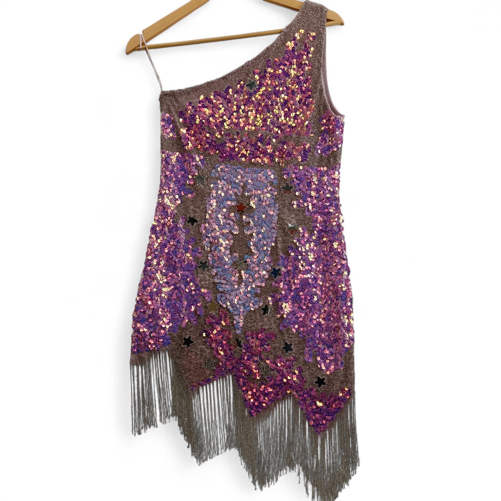 Back image for Nasty Gal Asymmetric Pink Multi Mini Dress UK 10 - Tags On- Womenswear | Pre-loved