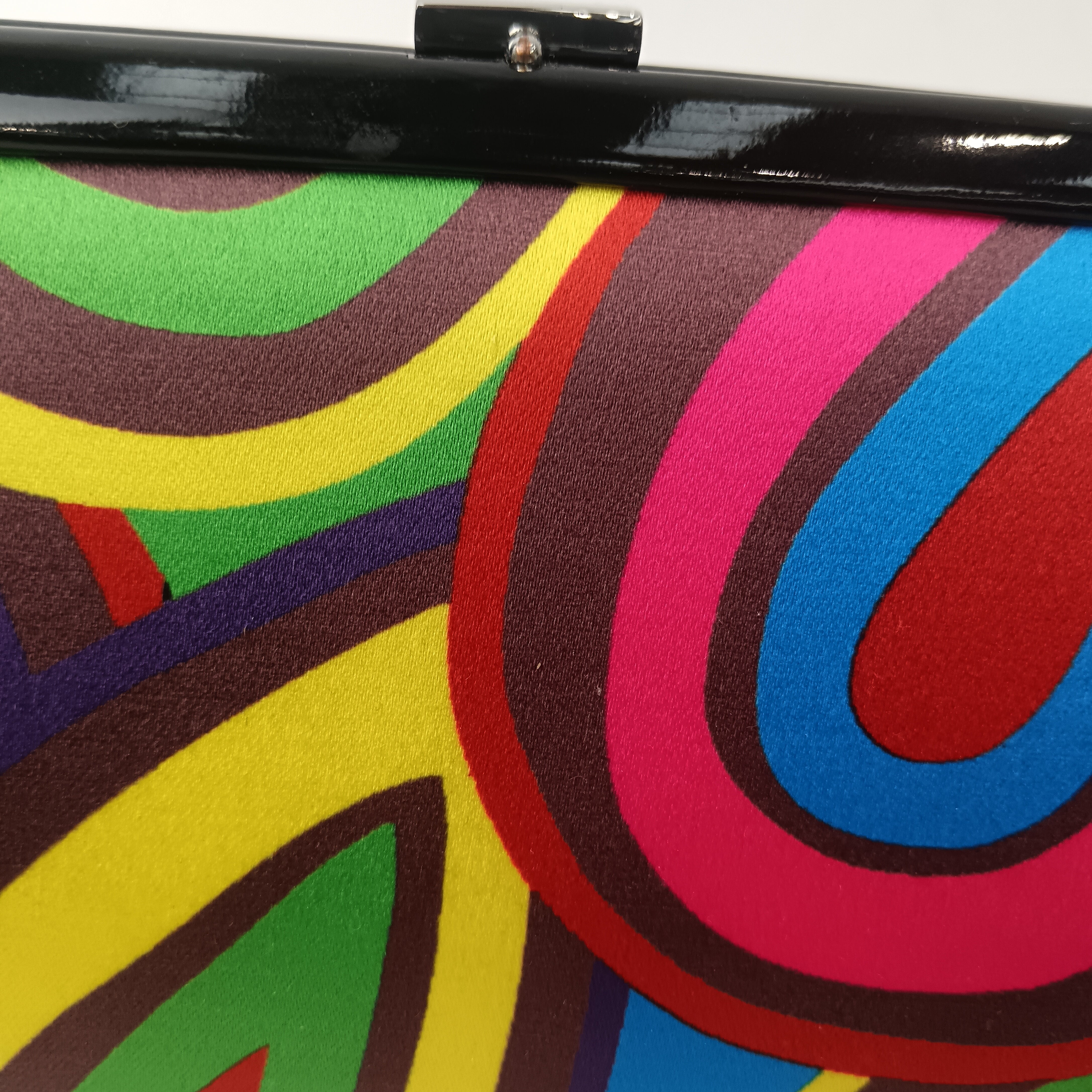 Close up image for Dune Satin Colourful Ladies Clutch Bag Womenswear | Pre-loved