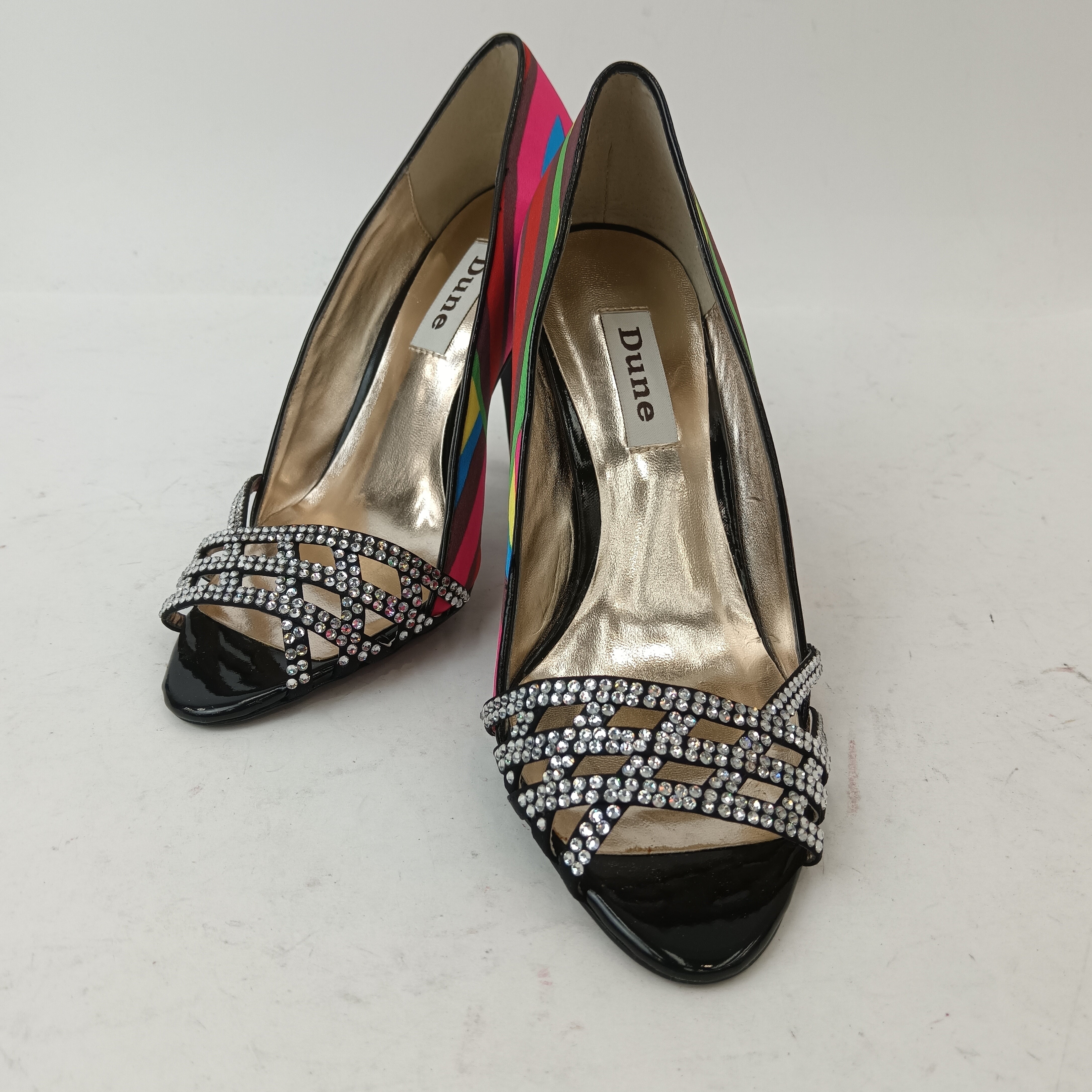 Front image for Dune Satin Multicoloured Women's Heels UK 3.5 Womenswear | Pre-loved