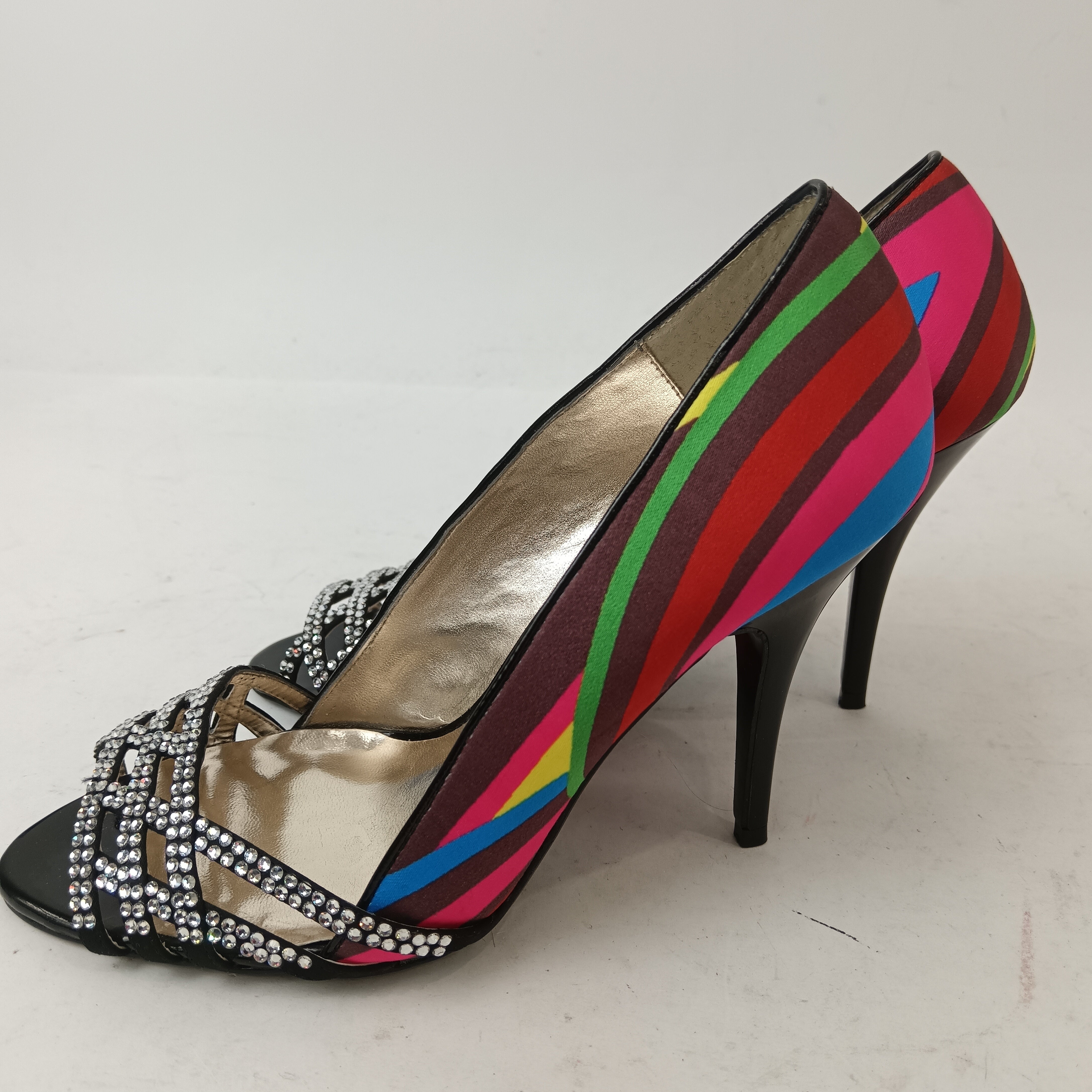 Side imager for Dune Satin Multicoloured Women's Heels UK 3.5 Womenswear | Pre-loved