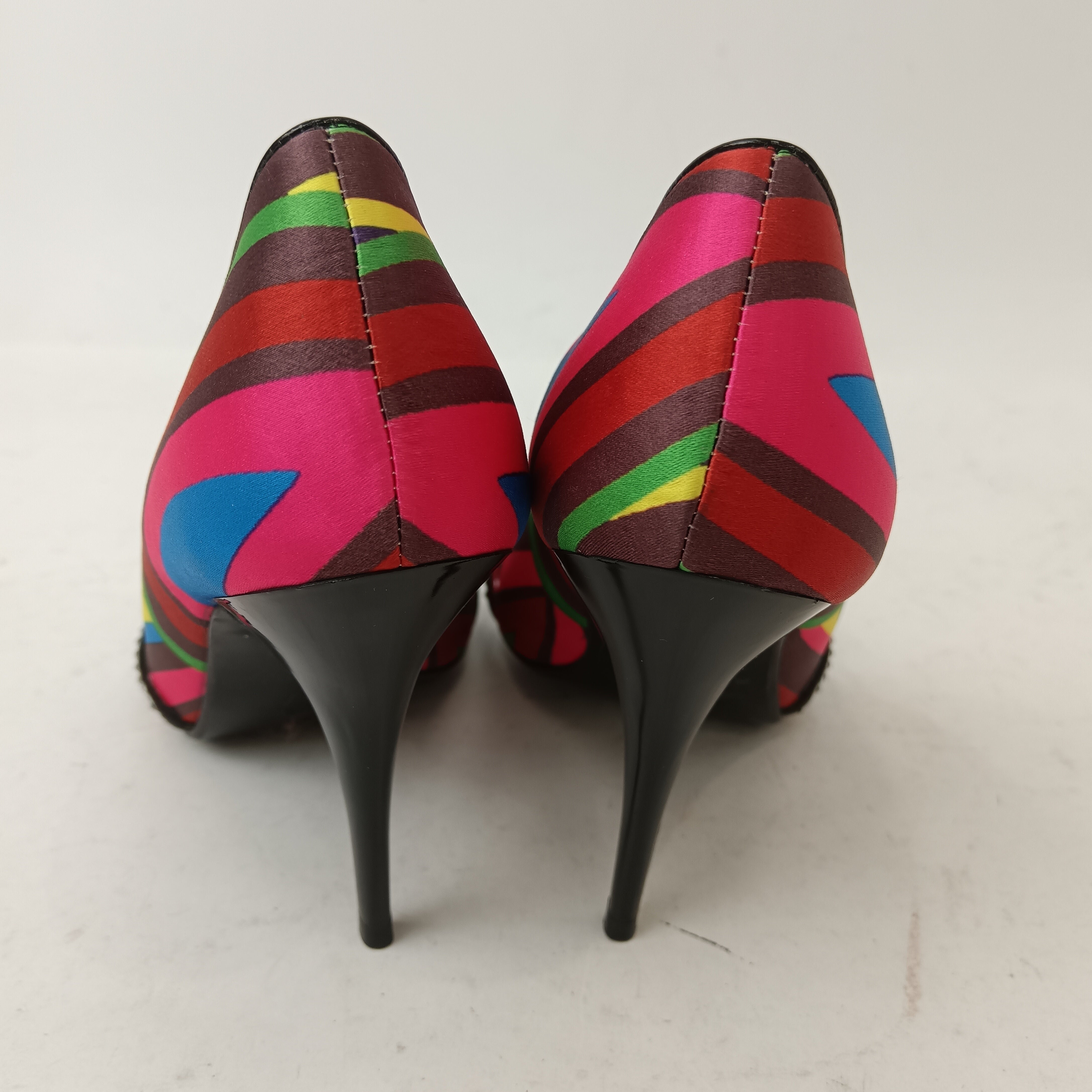 Back image for Dune Satin Multicoloured Women's Heels UK 3.5 Womenswear | Pre-loved