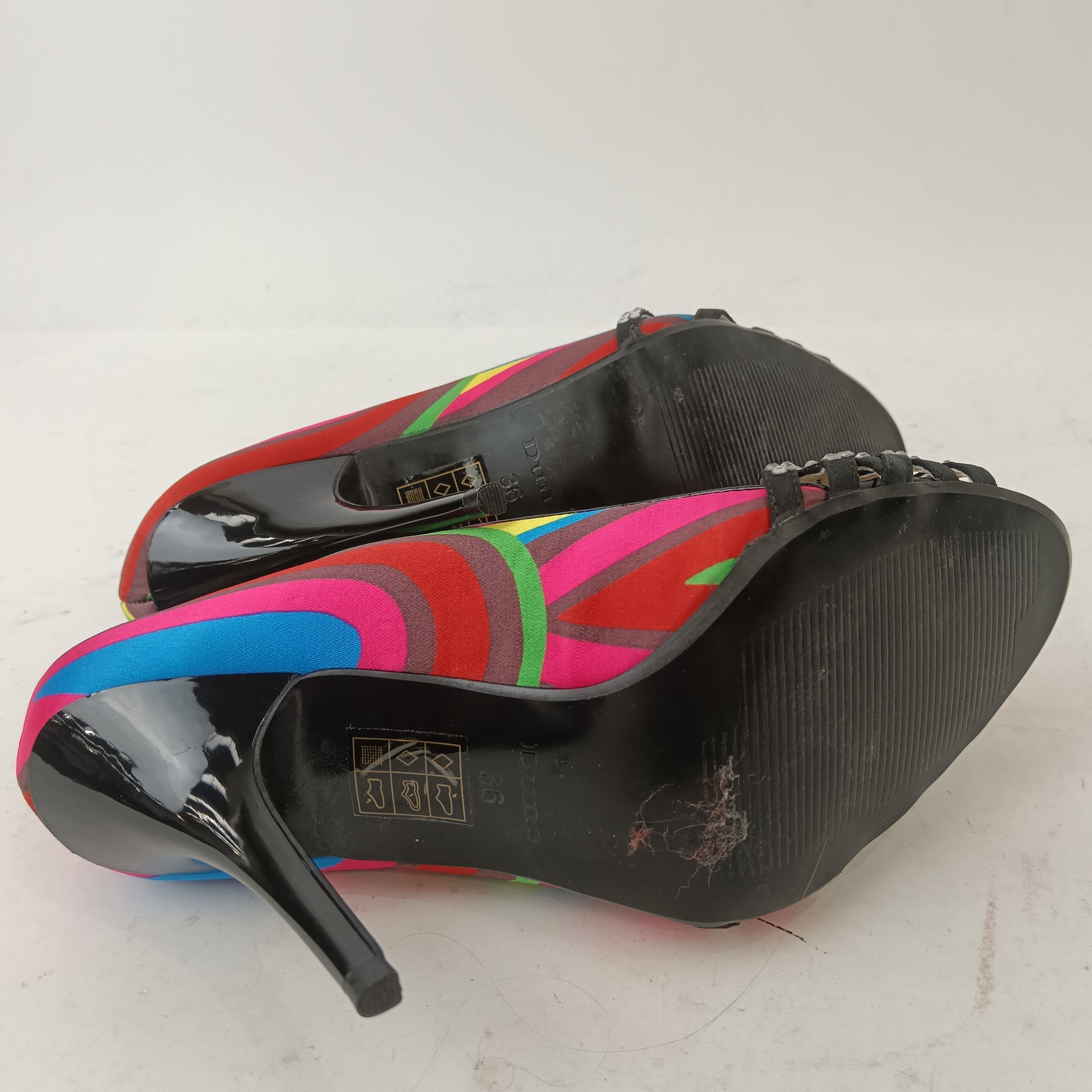 Bottom image for Dune Satin Multicoloured Women's Heels UK 3.5 Womenswear | Pre-loved
