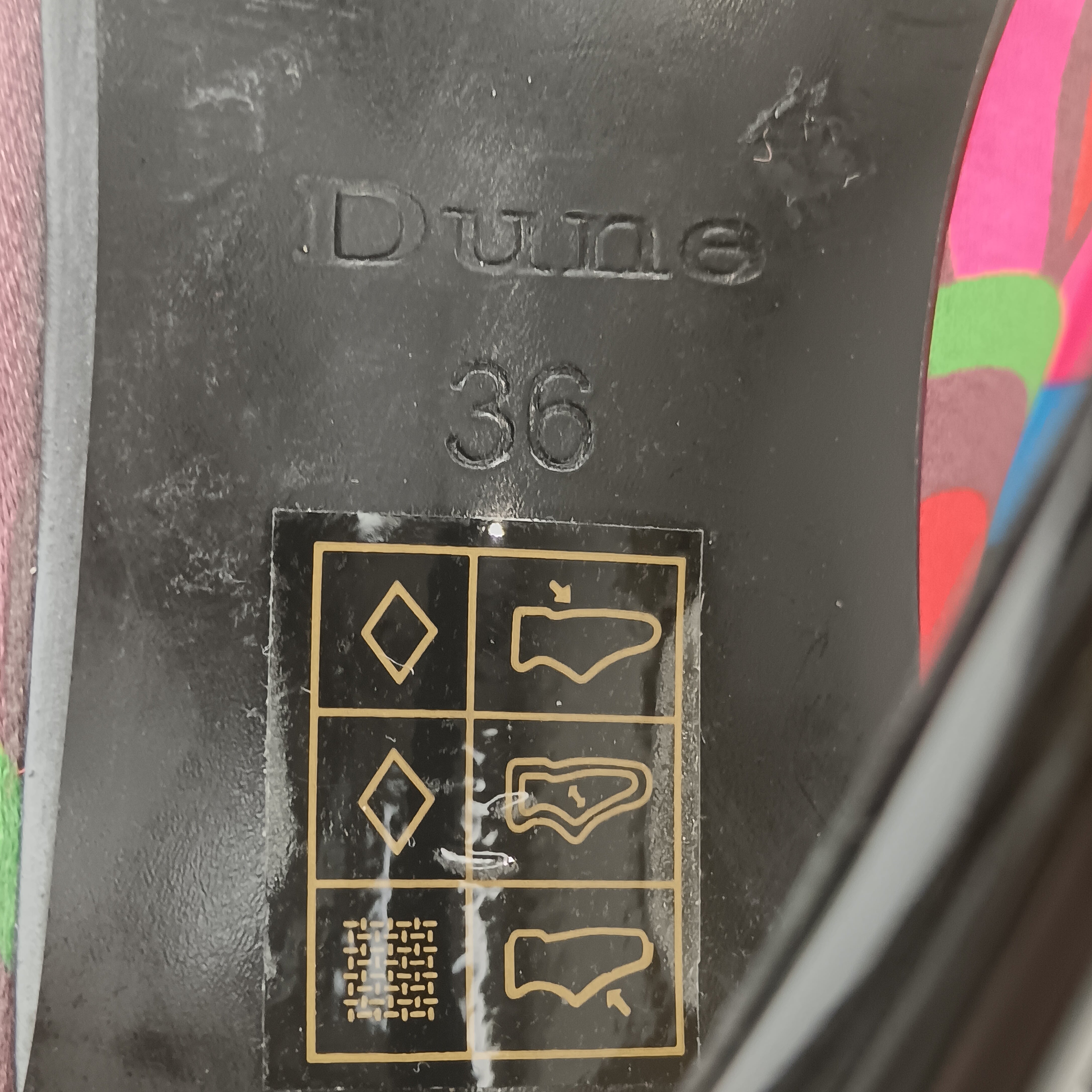 Brand and product information image for Dune Satin Multicoloured Women's Heels UK 3.5 Womenswear | Pre-loved