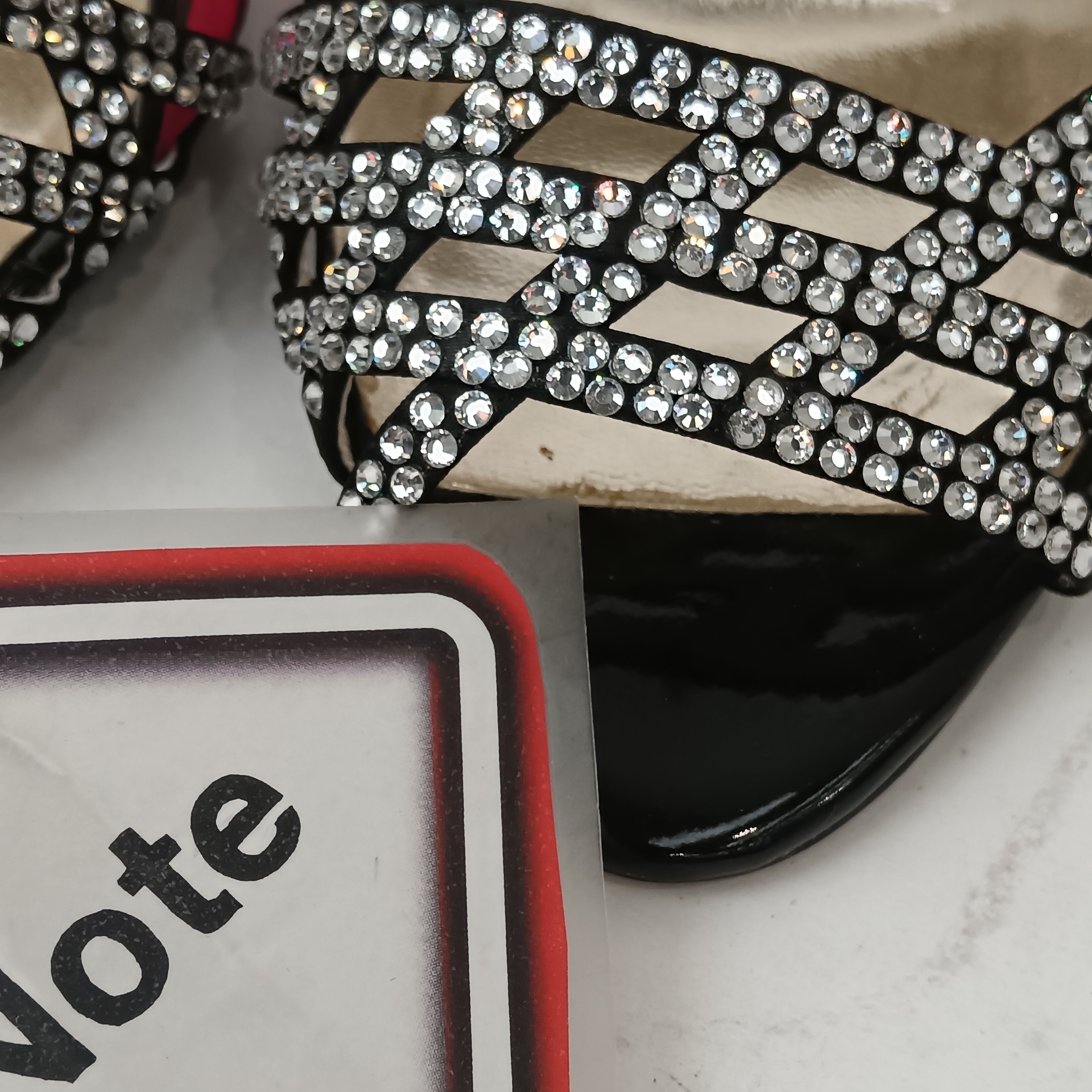 Close up and condition image for Dune Satin Multicoloured Women's Heels UK 3.5 Womenswear | Pre-loved