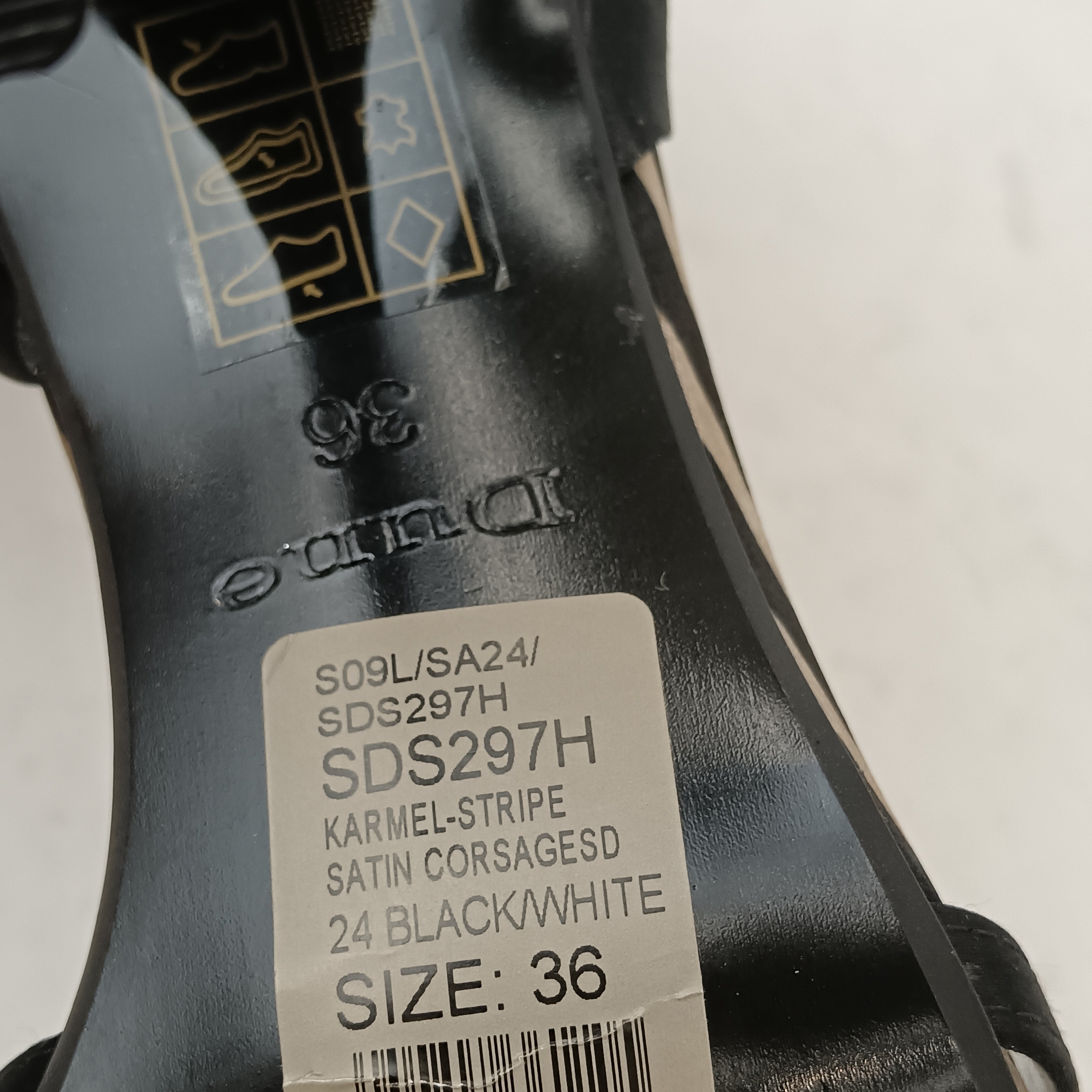 Brand and product information for Dune Satin Zebra Print Women's Heels UK 3.5 Womenswear | Pre-loved