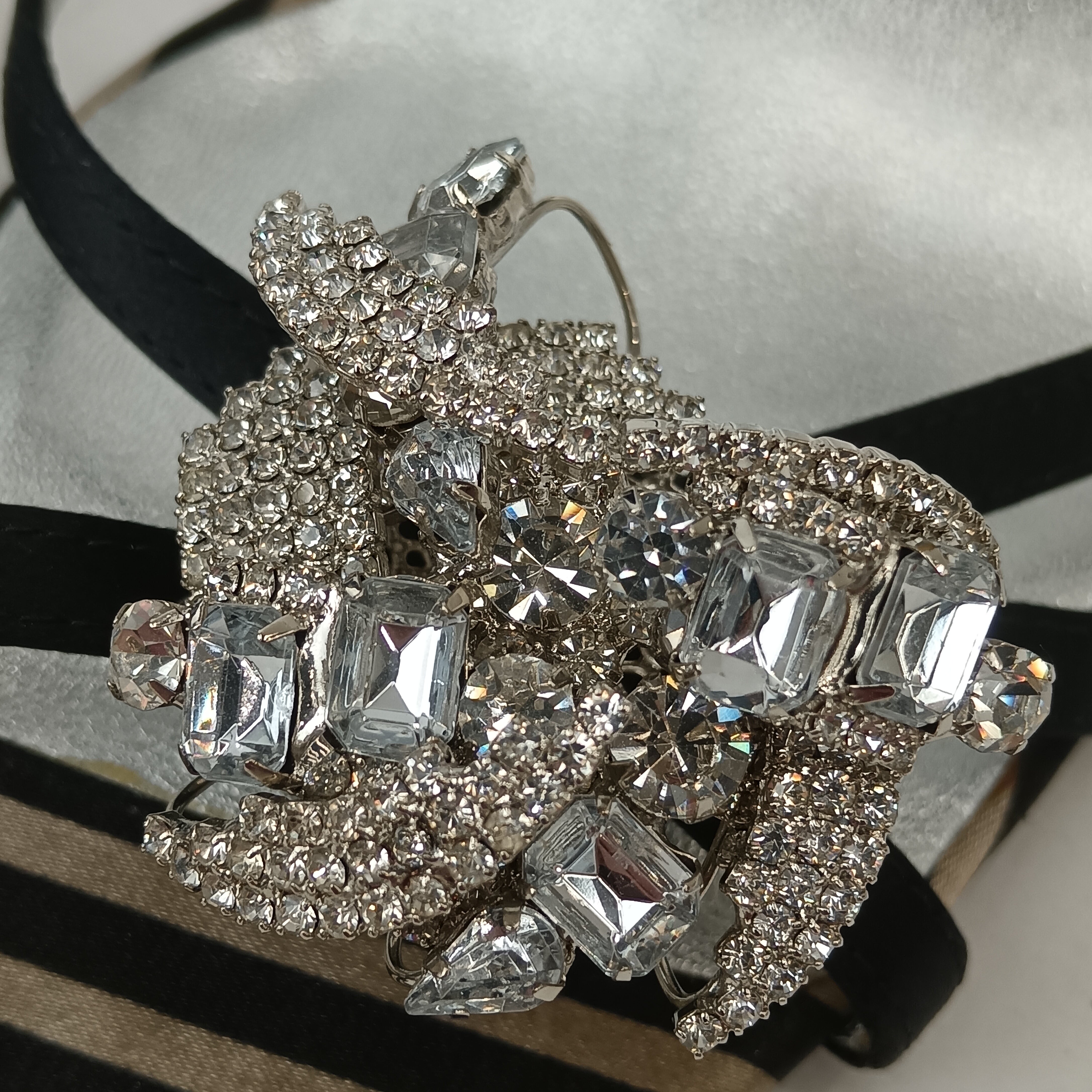 Details close up image for Dune Satin Zebra Print Women's Heels UK 3.5 Womenswear | Pre-loved