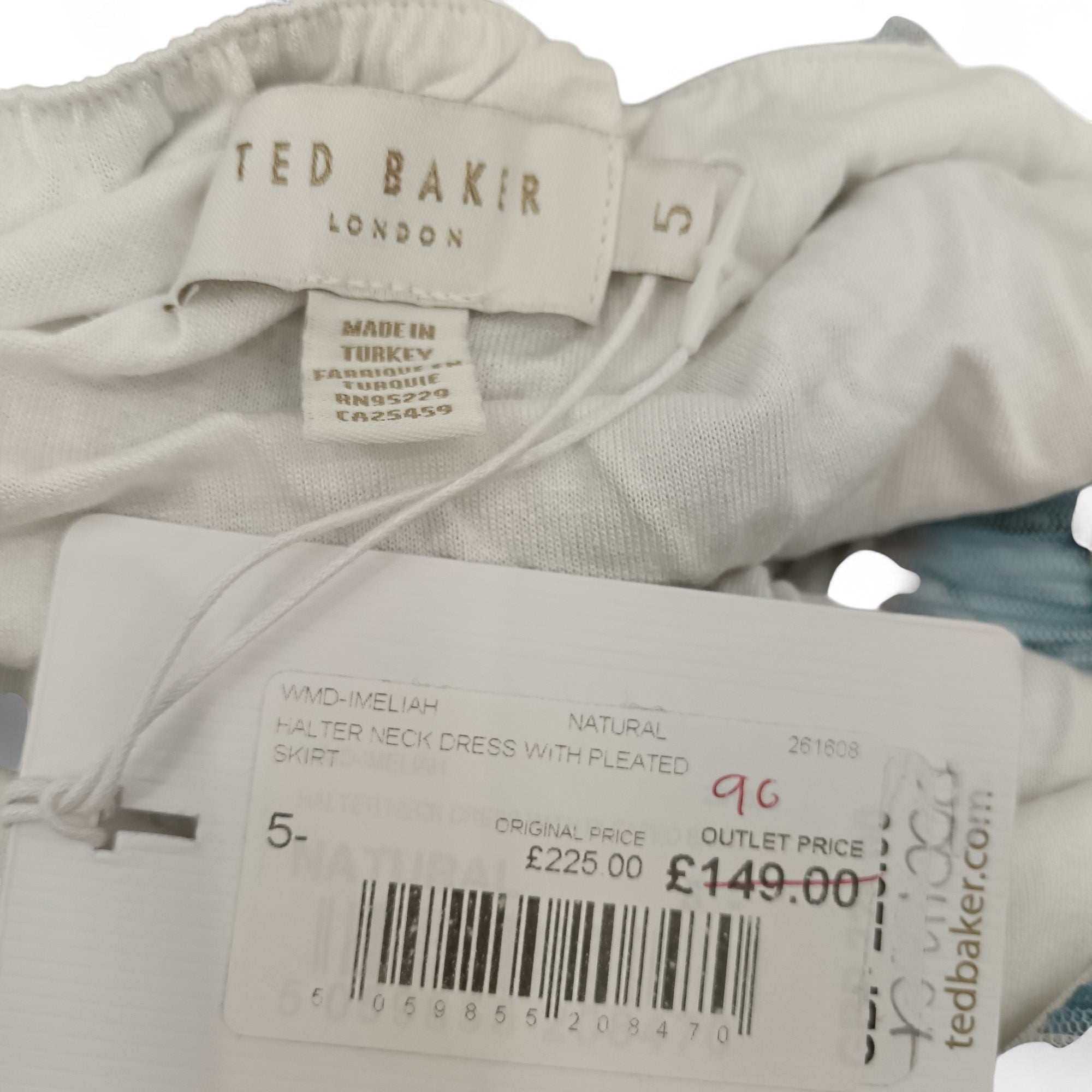 Brand and product information image for Ted Baker Halter Neck Dress UK 16- Tags On - Womenswear | Pre-loved